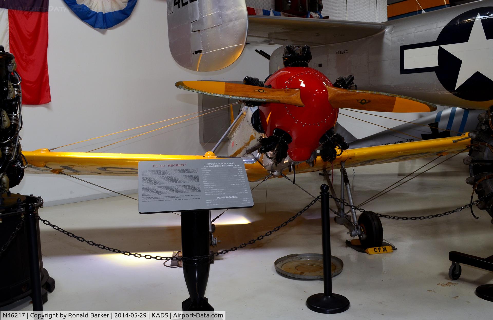 N46217, 1941 Ryan Aeronautical ST3KR C/N 1363, Cavanaugh Flight Museum, Addison, TX
