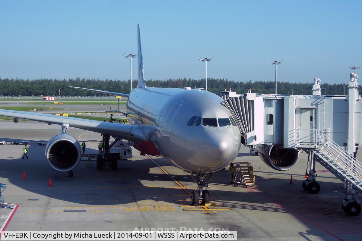 VH-EBK, 2008 Airbus A330-202 C/N 945, Former QF bird, now with subsidiary JQ