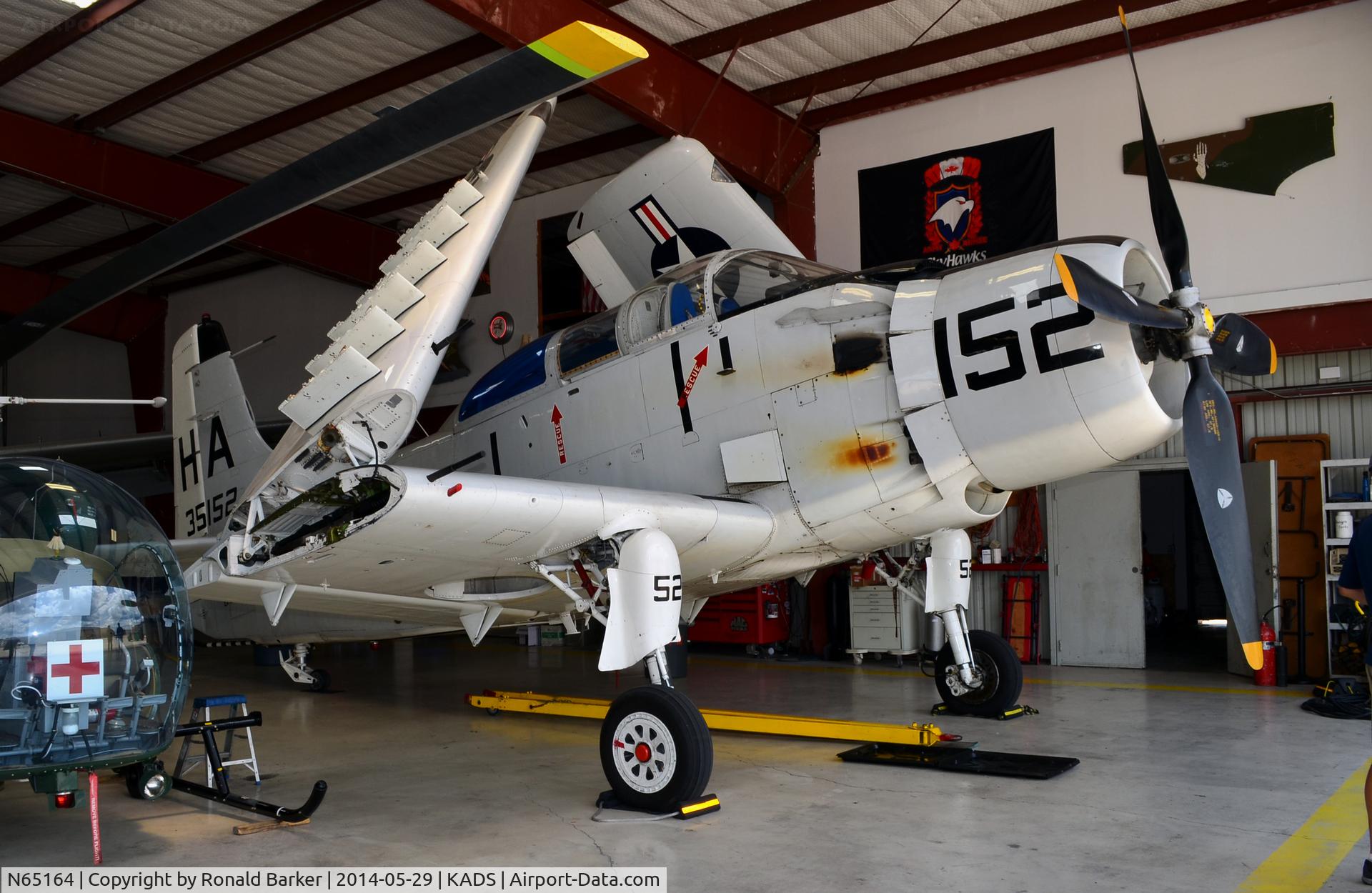 N65164, 1955 Douglas EA-1E Skyraider AD-5W C/N 55-471DH, Cavanaugh Flight Museum, Addison, TX