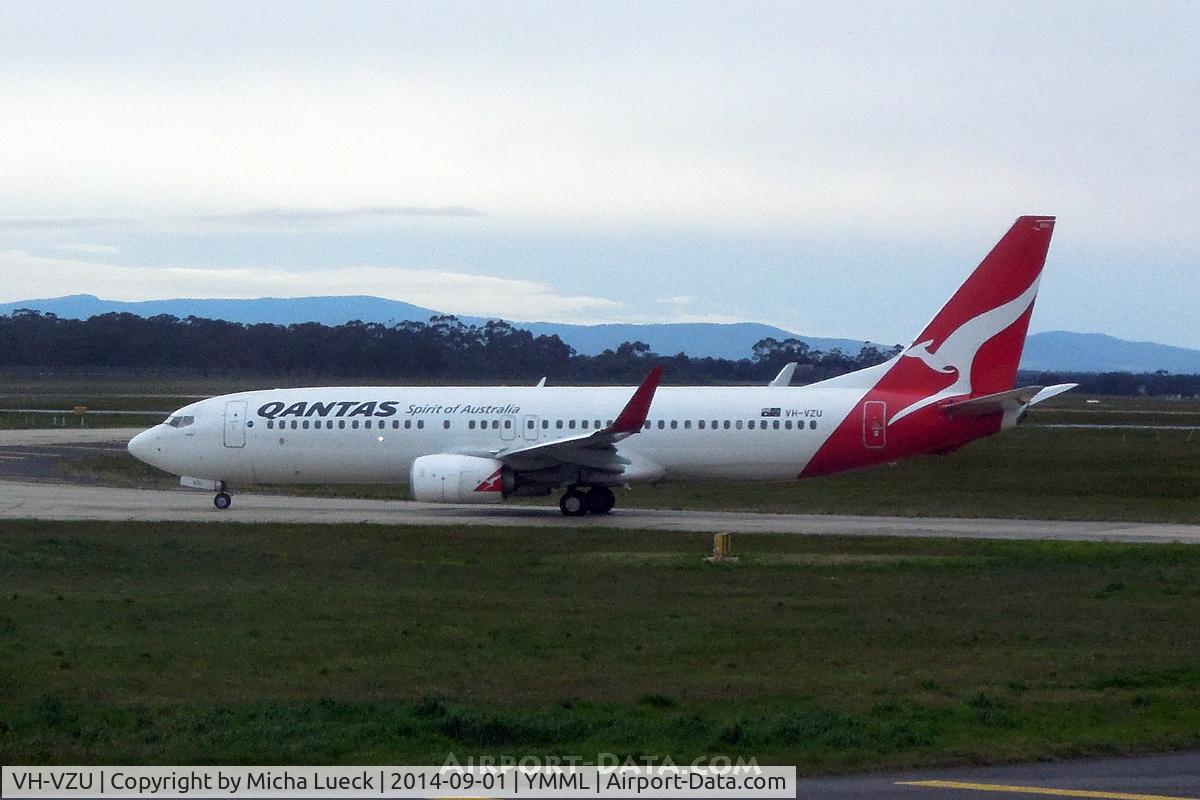 VH-VZU, 2011 Boeing 737-838 C/N 34187, At Tullamarine