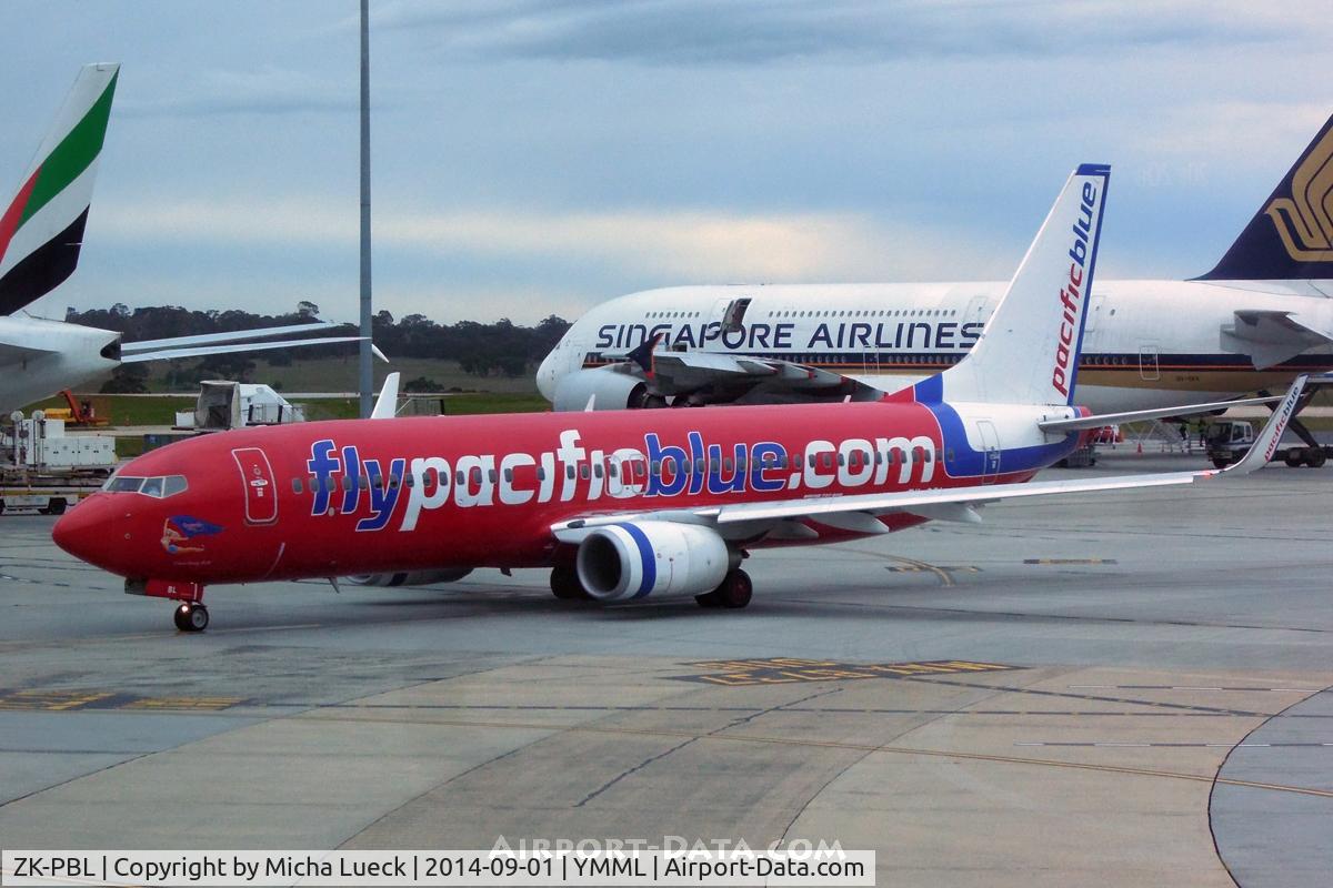ZK-PBL, 2008 Boeing 737-8FE C/N 36605, At Tullamarine