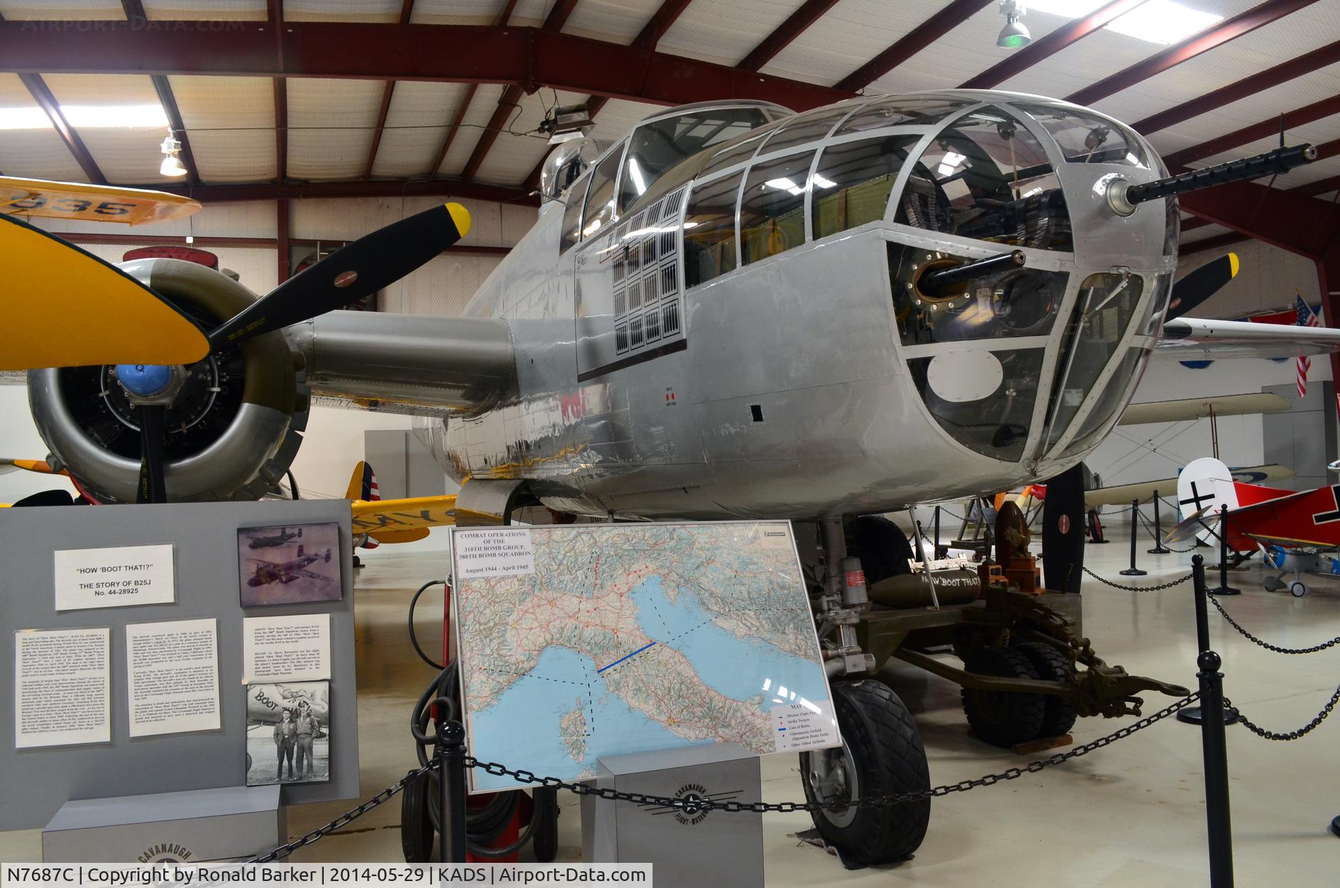 N7687C, 1944 North American TB-25N Mitchell C/N 108-32200, Cavanaugh Flight Museum, Addison, TX