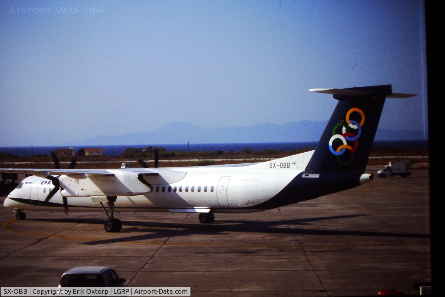 SX-OBB, 2009 Bombardier DHC-8-402 Dash 8 C/N 4268, SX-OBB in RHO 2010-08