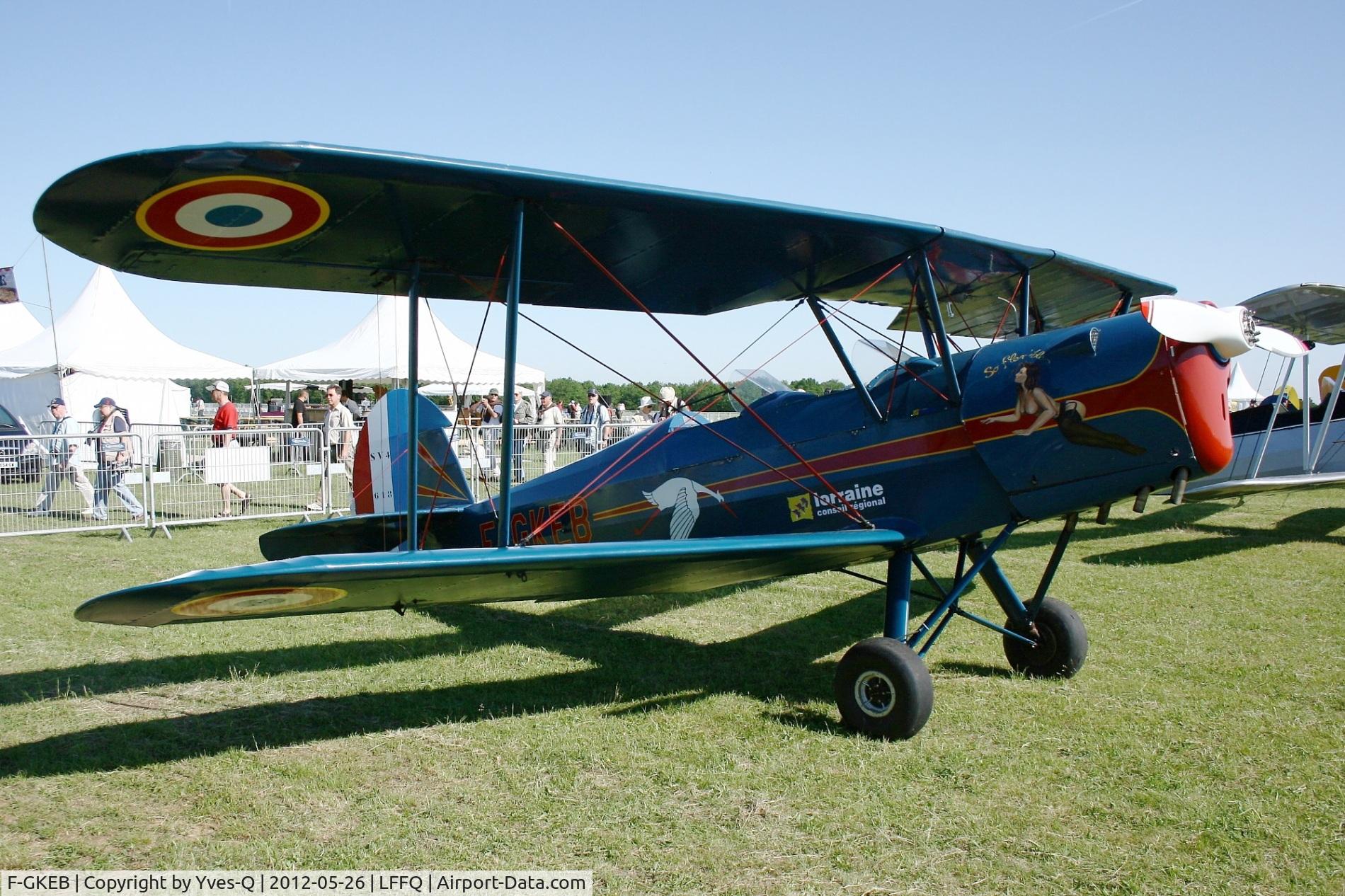 F-GKEB, Stampe-Vertongen SV-4C C/N 618, Stampe-Vertongen SV-4C, La Ferté-Alais Airfield (LFFQ) Air show 2012