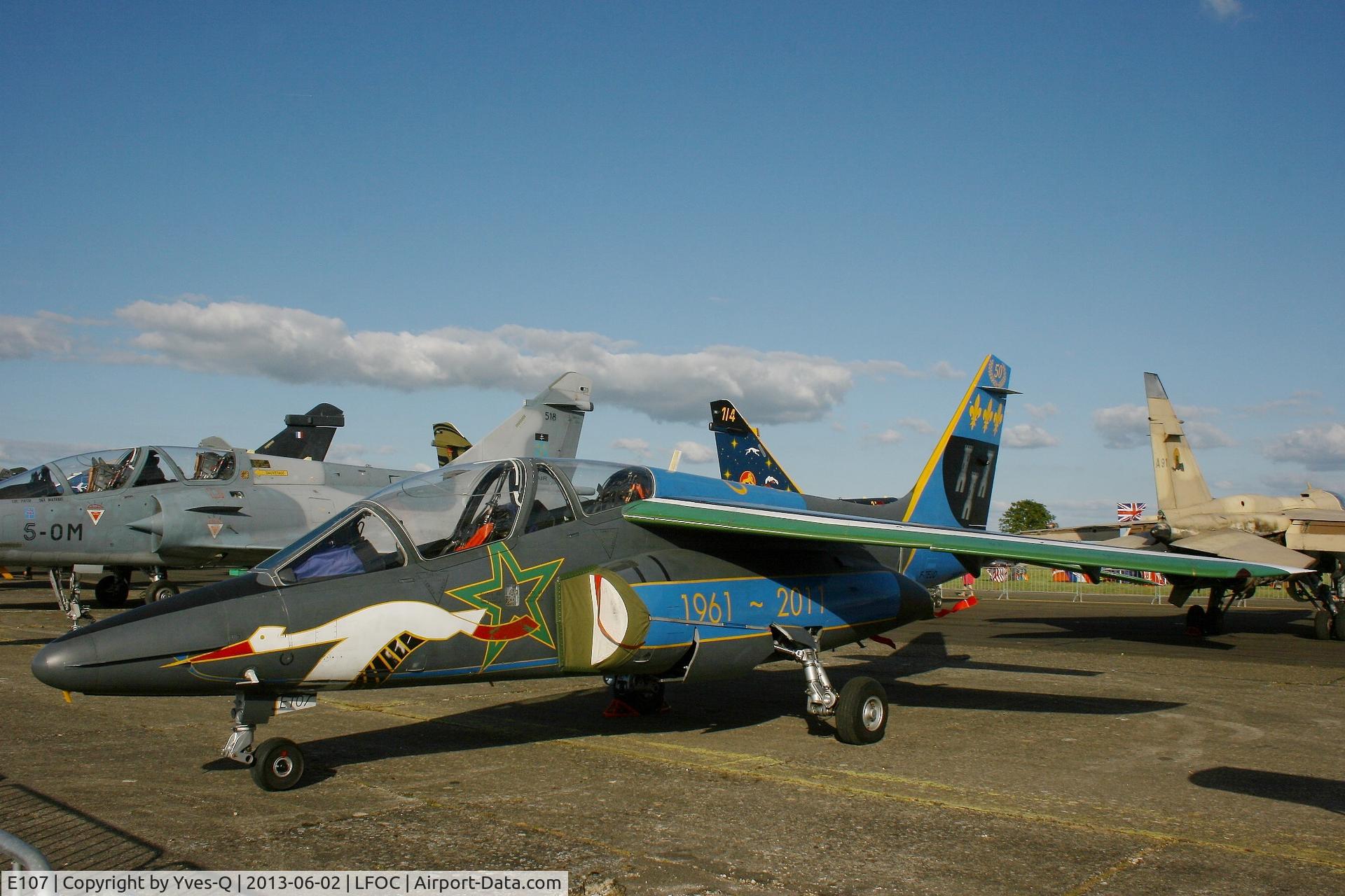 E107, Dassault-Dornier Alpha Jet E C/N E107, Dassault-Dornier Alpha Jet E (F-TEUD), Static display, Châteaudun Air Base 279(LFOC) open day 2013