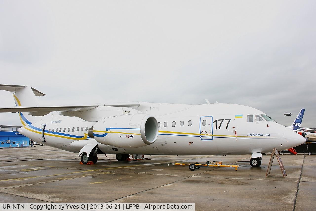 UR-NTN, Antonov An-158 C/N 01-01, Antonov An-158, Static display, Paris-Le Bourget Air Show 2013