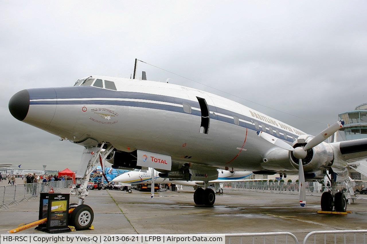 HB-RSC, 1955 Lockheed C-121C Super Constellation (L-1049F) C/N 1049F-4175, Lockheed C-121C Super Constellation, Static display, Paris-Le Bourget Air Show 2013