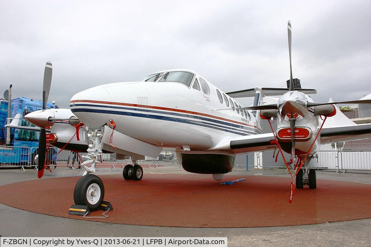 F-ZBGN, Hawker Beechcraft 350ER King Air (B300CER) C/N FL-781, French Custom Services Hawker Beechcraft Corp B300, Static Display Paris-Le Bourget Air Show 2013