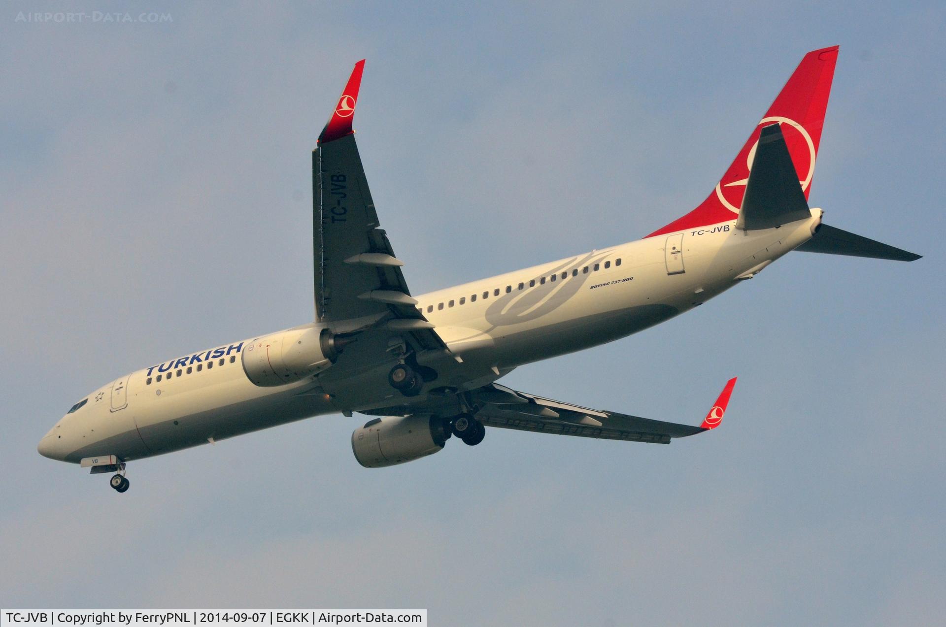 TC-JVB, 2014 Boeing 737-8F2 C/N 40990, Turkish B738