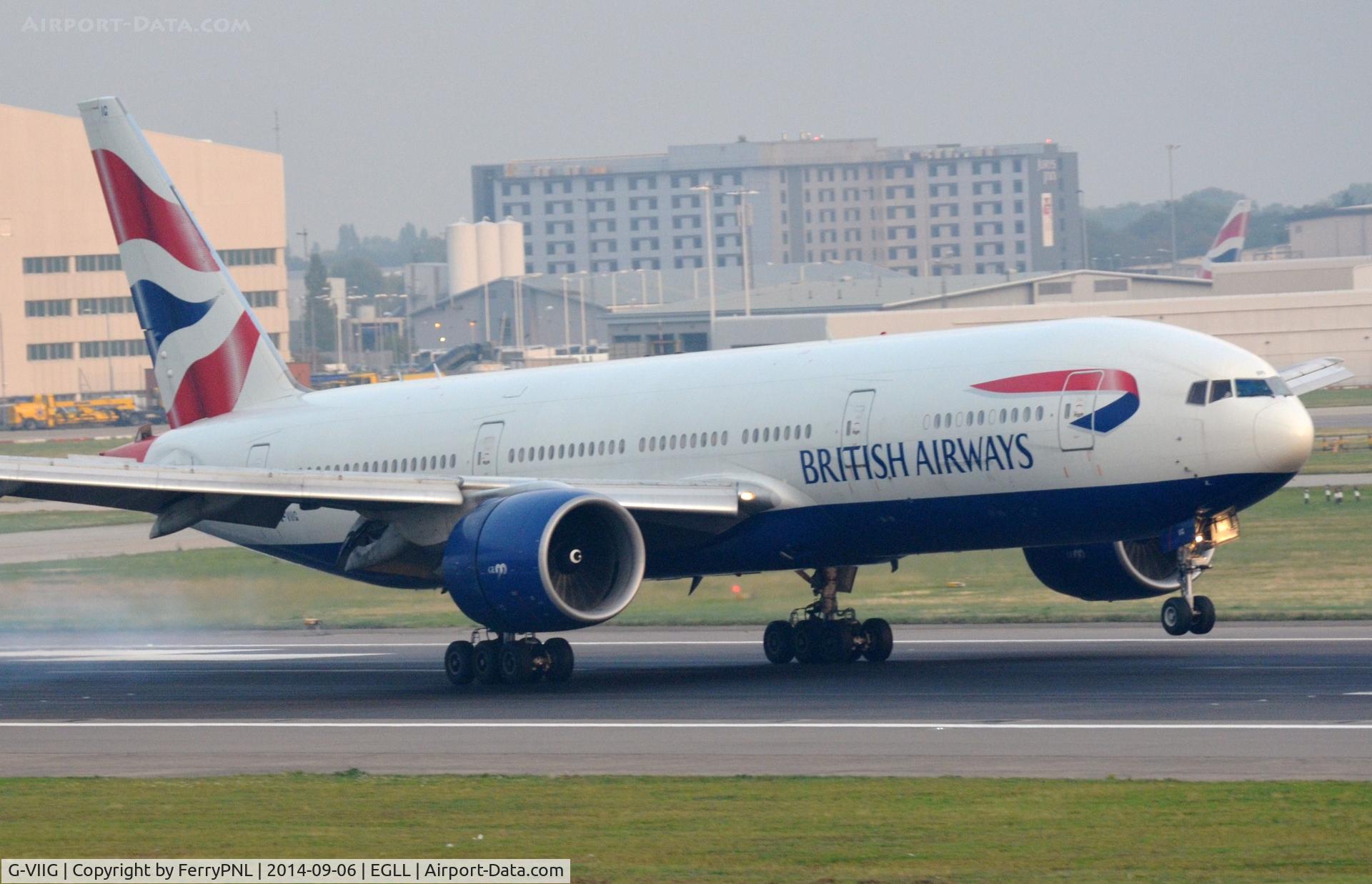 G-VIIG, 1997 Boeing 777-236/ER C/N 27489, BA 772 landing