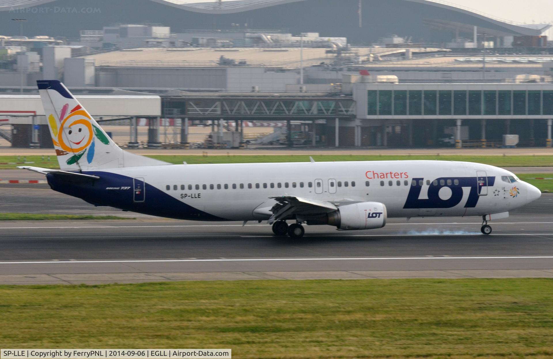 SP-LLE, 1996 Boeing 737-45D C/N 27914, LOT B734 landing