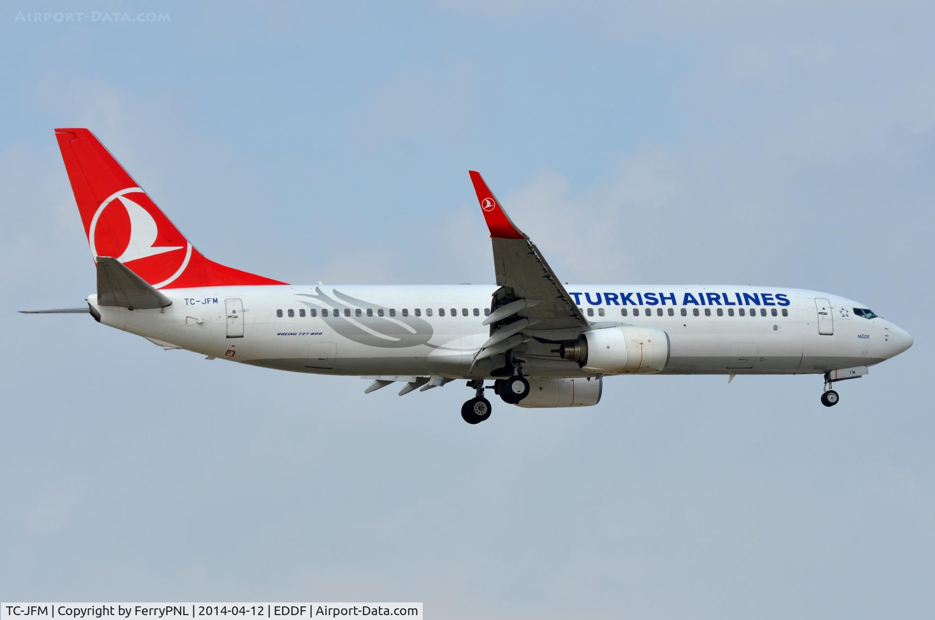 TC-JFM, 1999 Boeing 737-8F2 C/N 29775, Turkish B738 landing