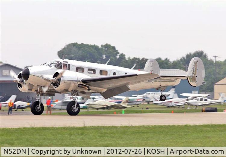 N52DN, 1952 Beech D18S C/N A-846, Arrival OSH 2012