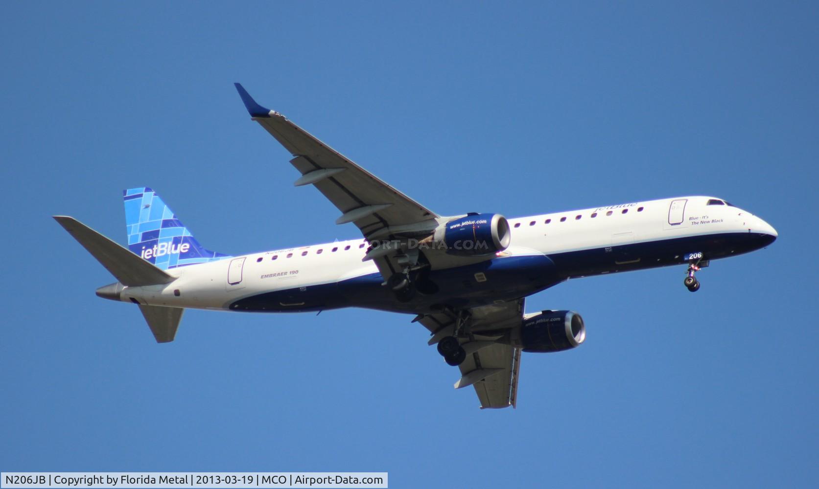 N206JB, 2006 Embraer 190AR (ERJ-190-100IGW) C/N 19000025, Jet Blue E190