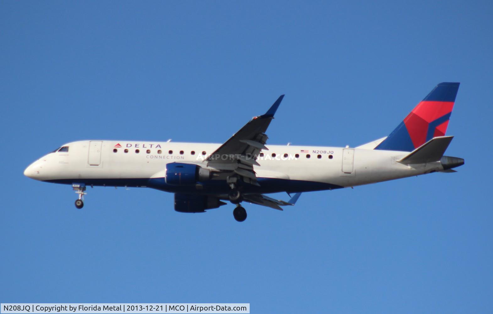 N208JQ, 2008 Embraer ERJ-170-200LR 175LR C/N 17000257, Delta Connection E175