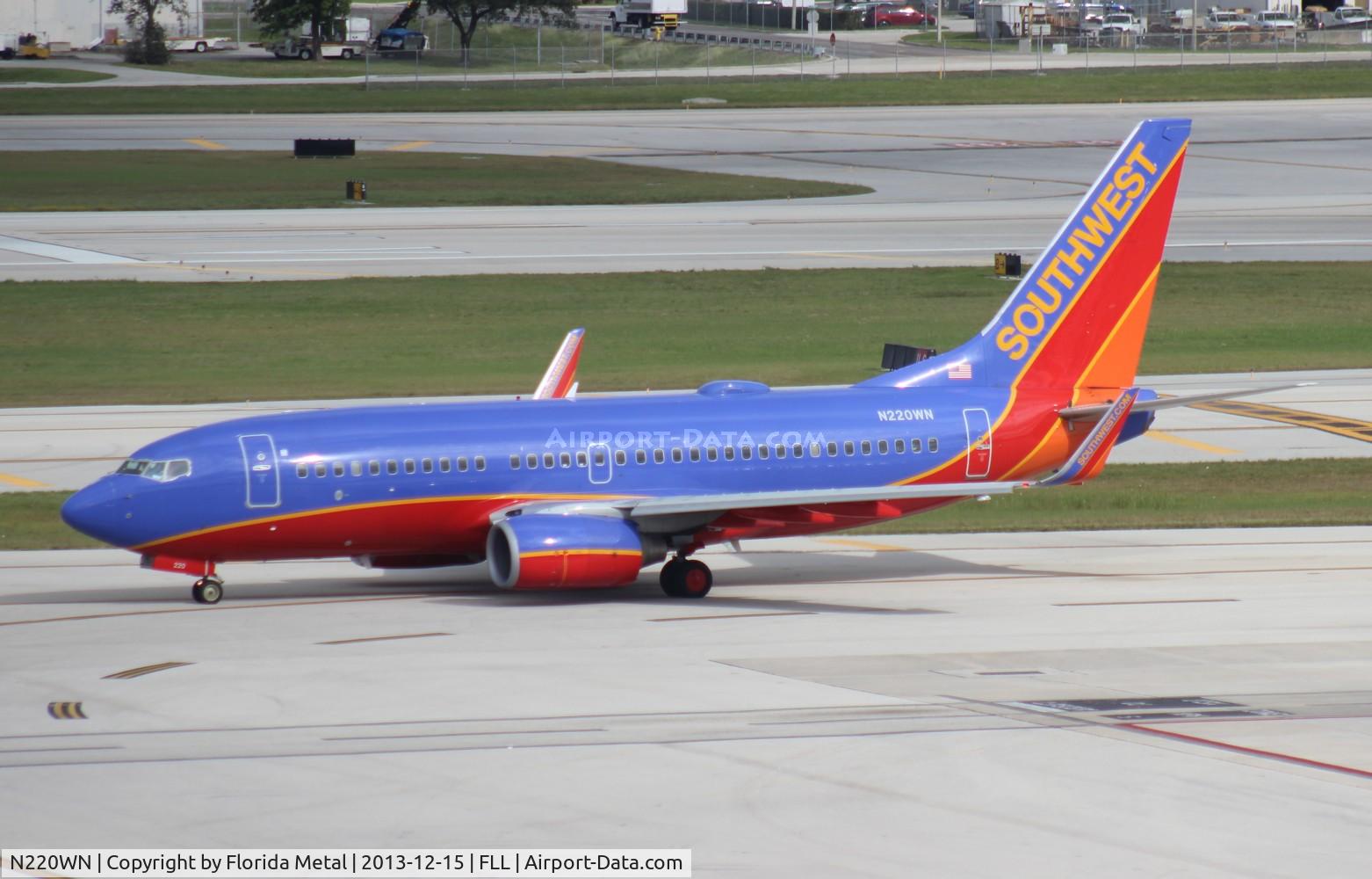 N220WN, 2005 Boeing 737-7H4 C/N 32491, Southwest 737-700