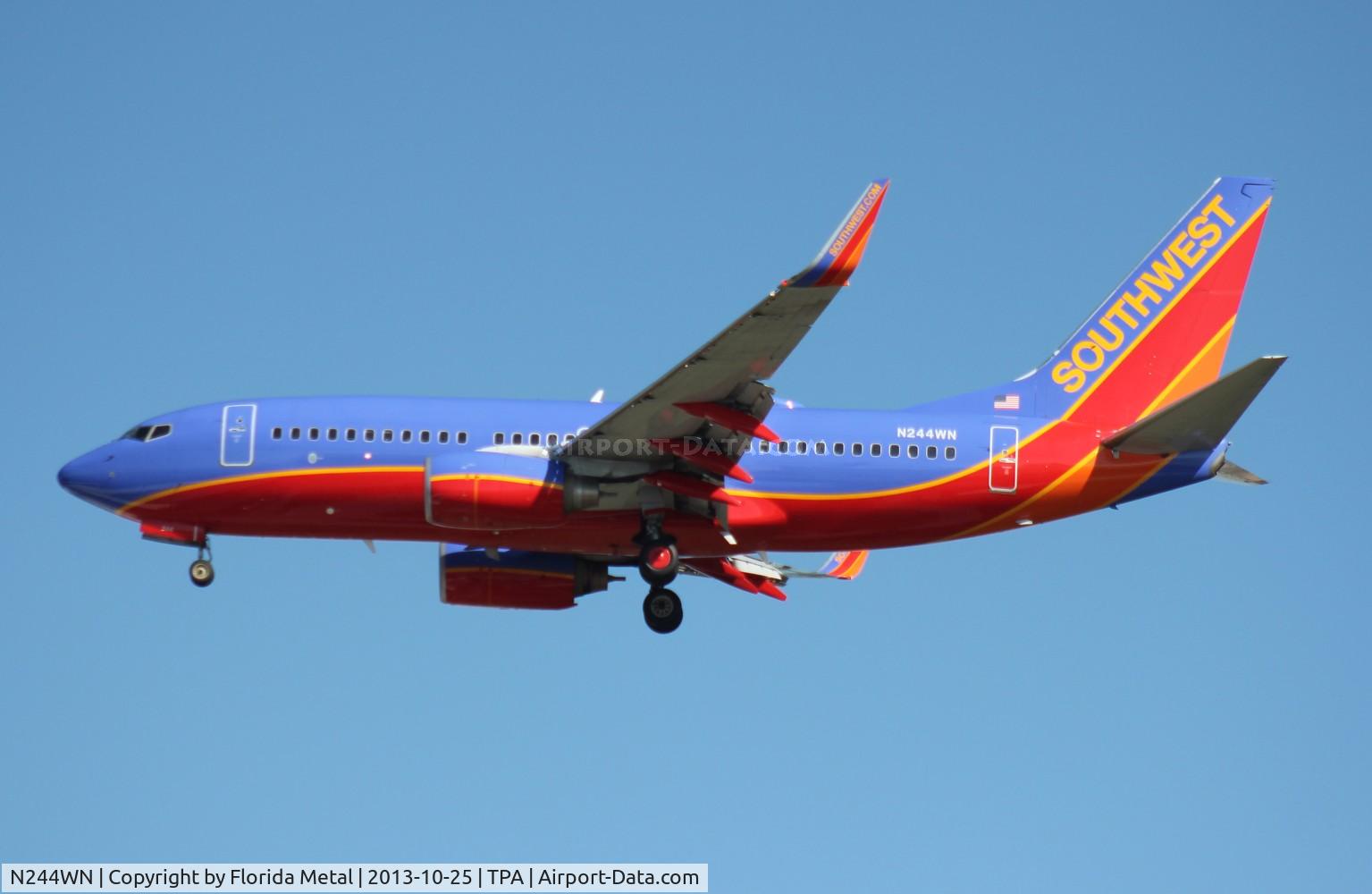 N244WN, 2006 Boeing 737-7H4 C/N 34864, Southwest 737-700