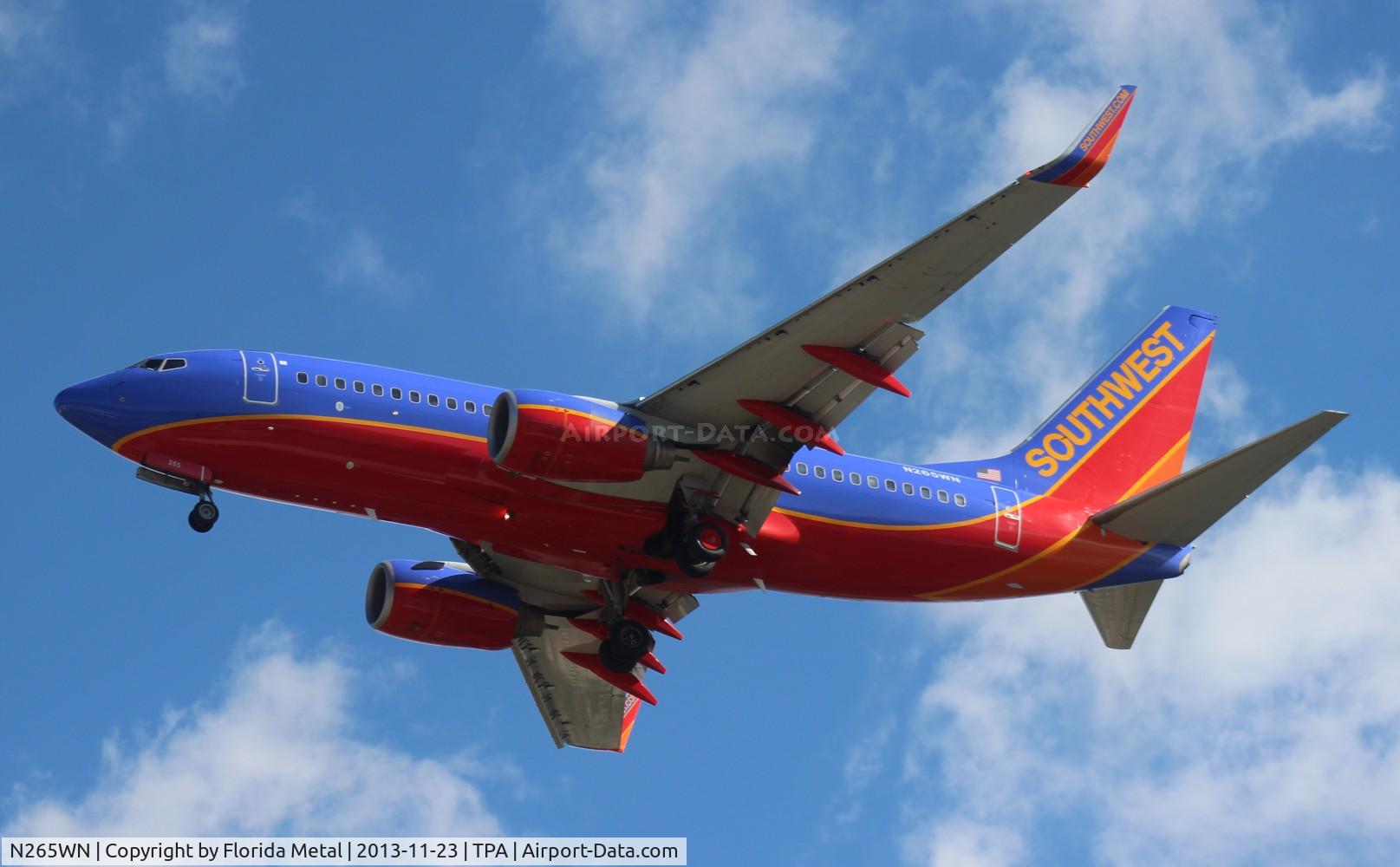 N265WN, 2007 Boeing 737-7H4 C/N 32522, Southwest 737-700