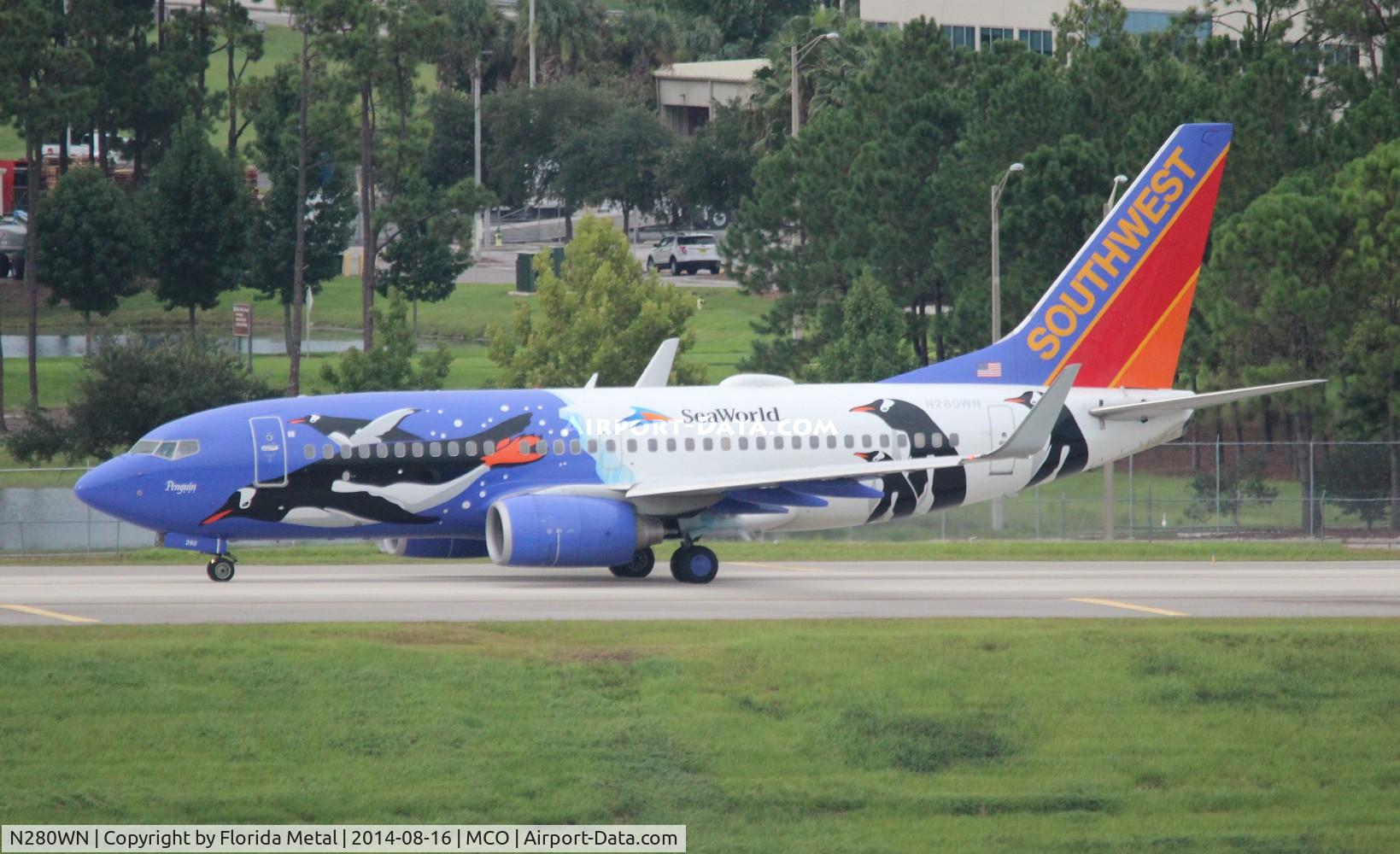 N280WN, 2007 Boeing 737-7H4 C/N 32533, Southwest Penguin One 737-700