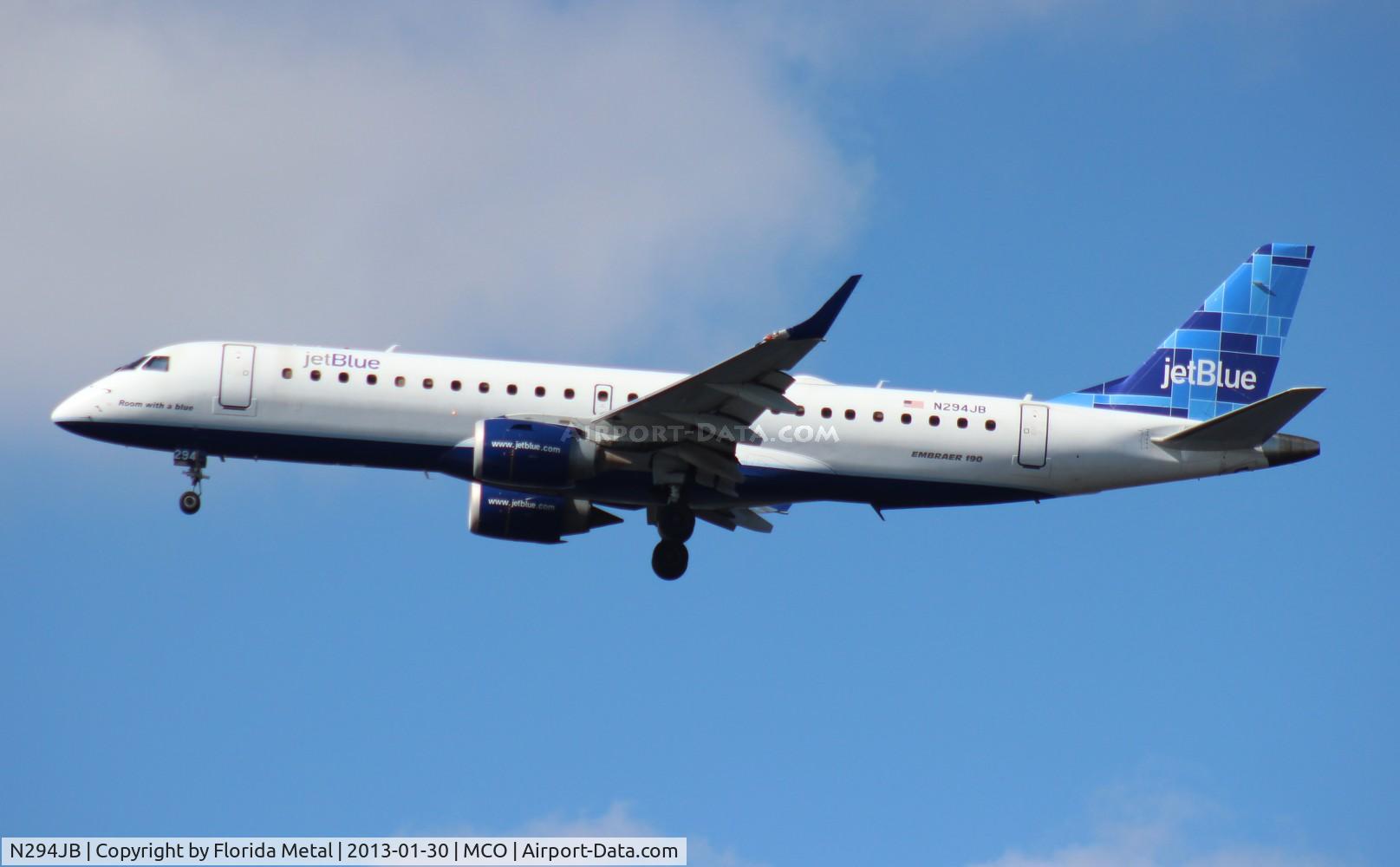 N294JB, 2008 Embraer ERJ-190-100 IGW 190AR C/N 19000185, Jet Blue E190