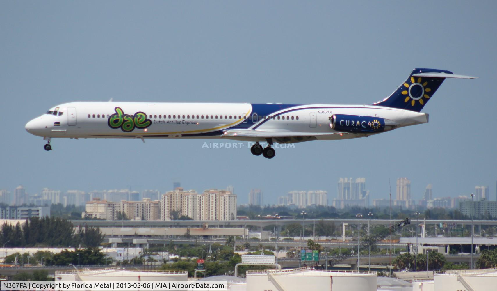 N307FA, 1992 McDonnell Douglas MD-83 (DC-9-83) C/N 53199, DAE Falcon MD-83
