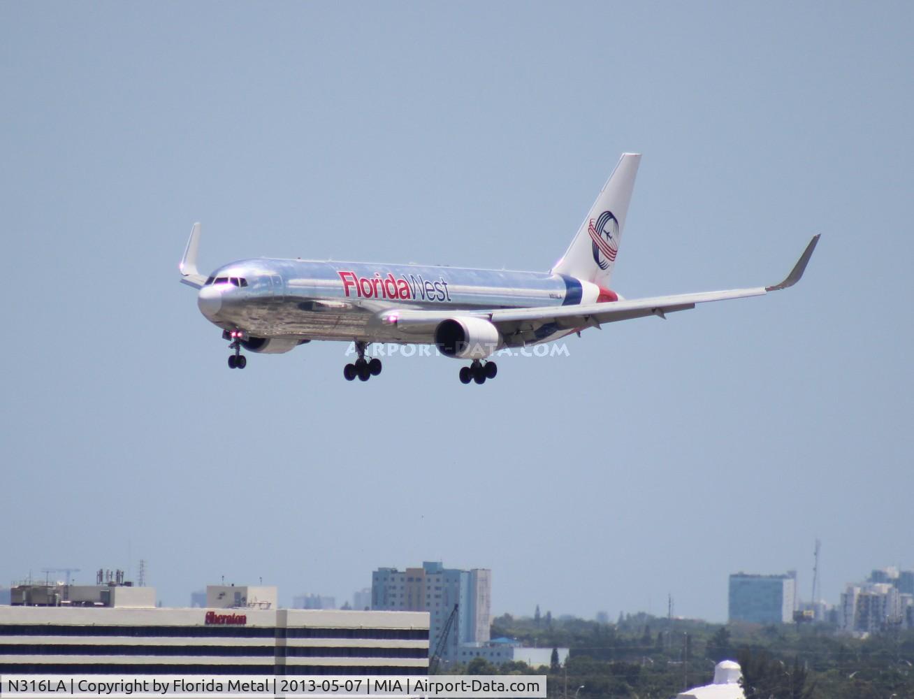 N316LA, 2001 Boeing 767-316F C/N 30842, Florida West 767-300