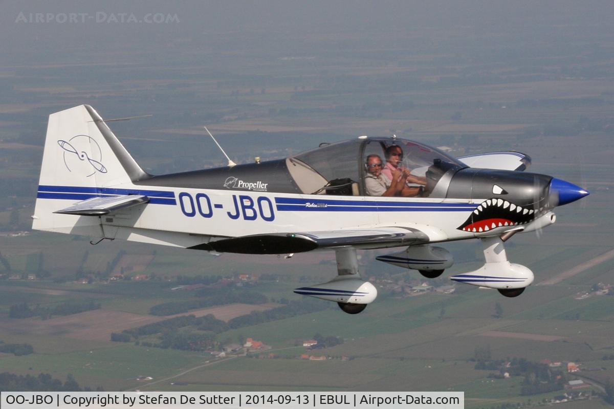 OO-JBO, 2000 Robin R-2160i Alpha Sport Alpha Sport C/N 348, During Aero Club Brugge Fly-In. Picture taken from G-NETY.
