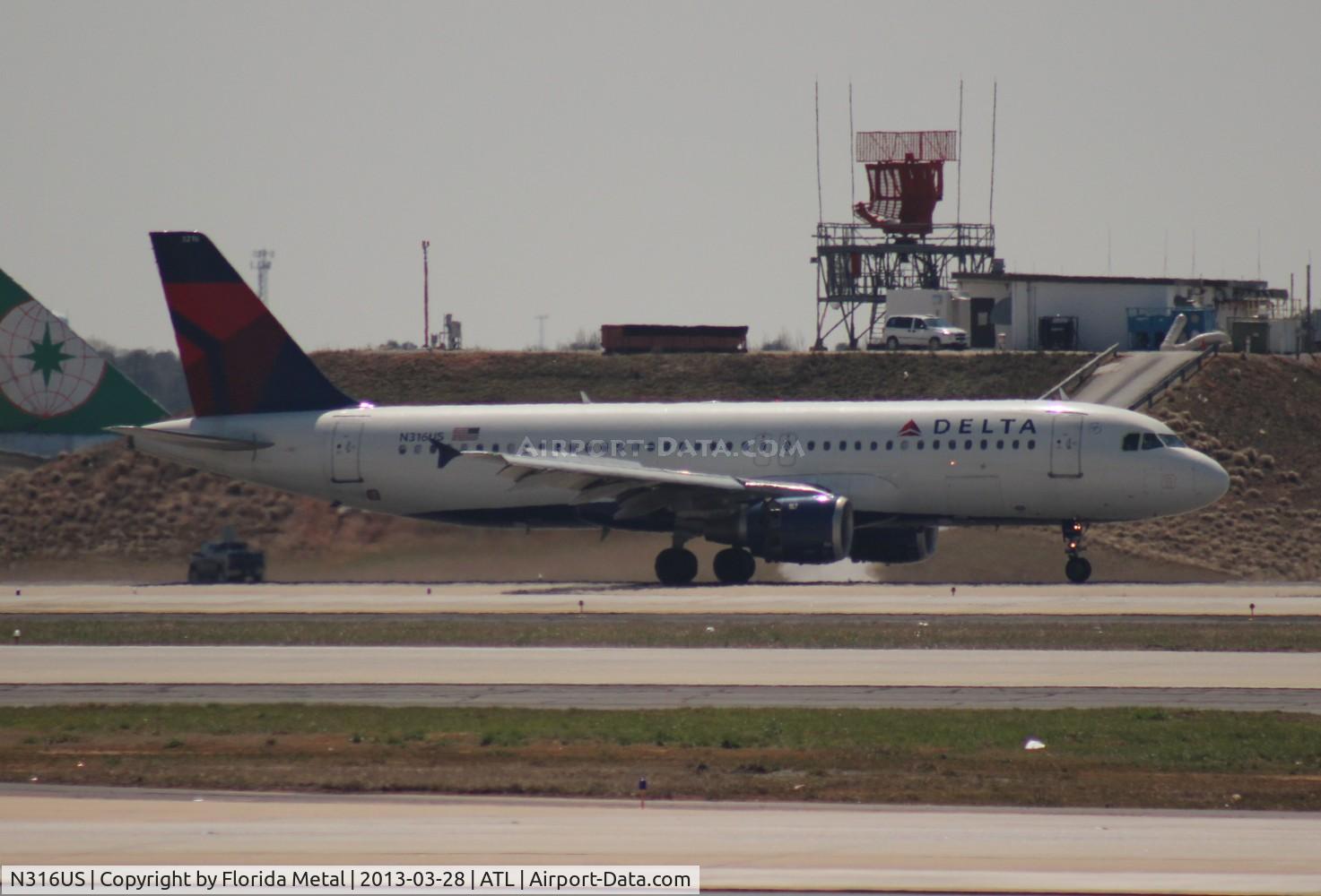 N316US, 1991 Airbus A320-211 C/N 192, Delta Airlines A320