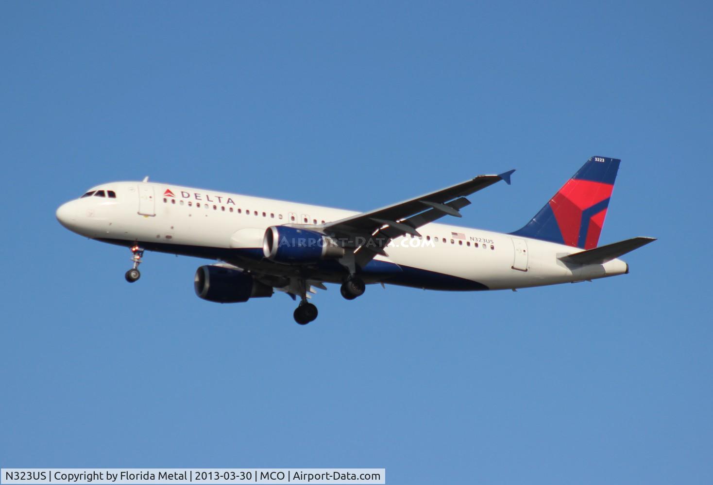N323US, 1992 Airbus A320-211 C/N 272, Delta A320