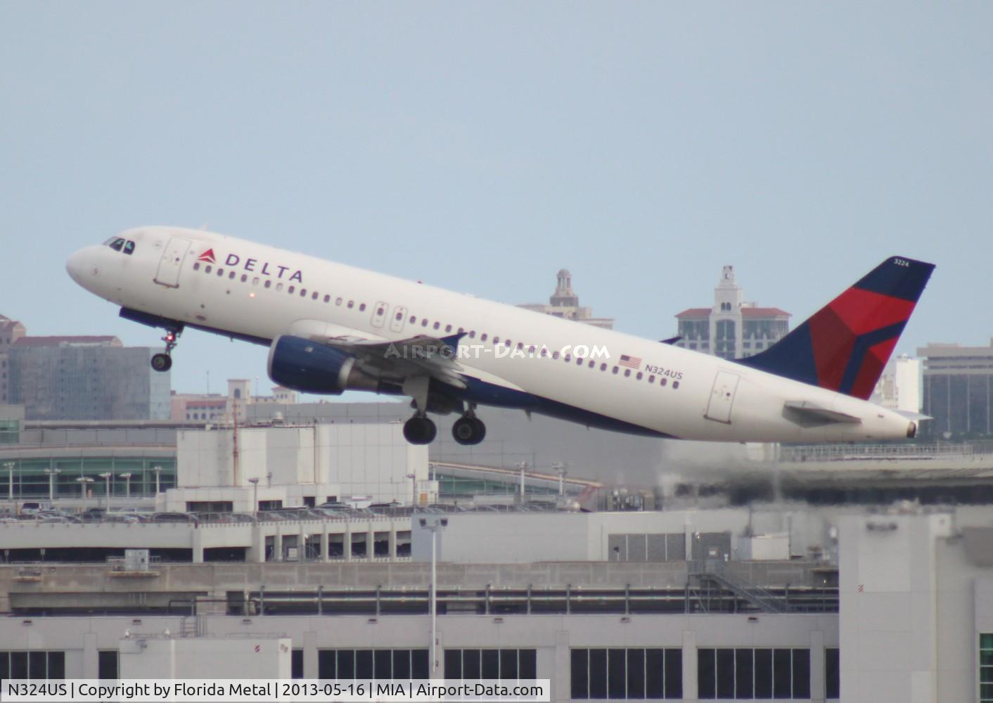 N324US, 1992 Airbus A320-211 C/N 273, Delta A320