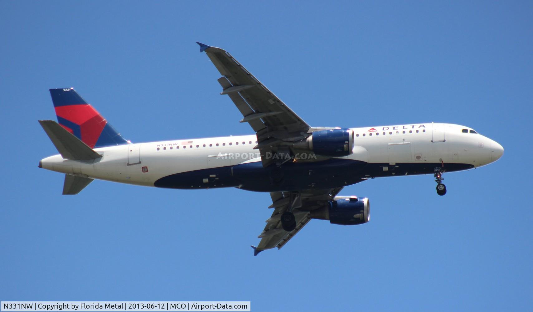 N331NW, 1992 Airbus A320-211 C/N 318, Delta A320