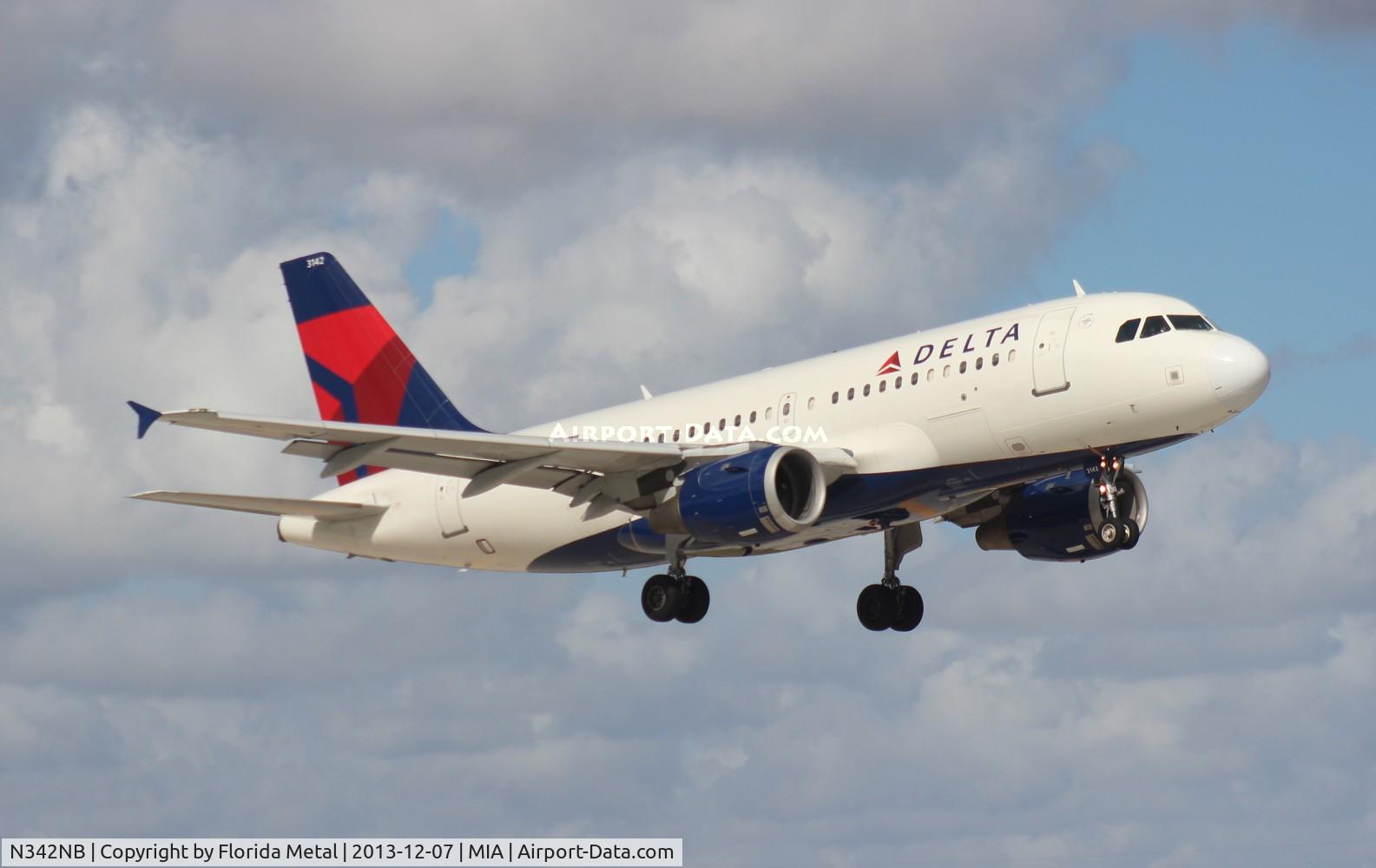 N342NB, 2002 Airbus A319-114 C/N 1746, Delta A319
