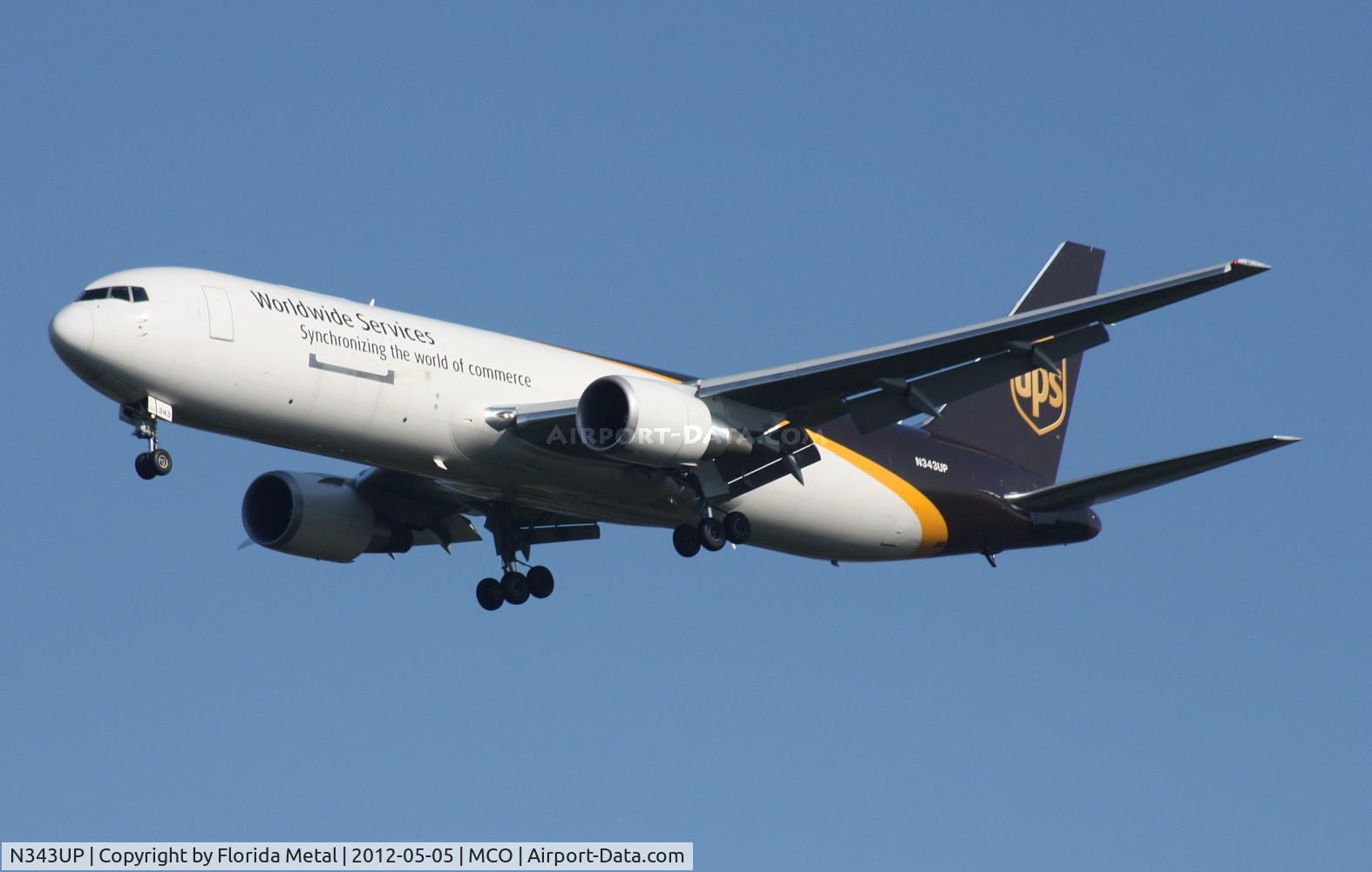 N343UP, 2011 Boeing 767-34AF C/N 37945, UPS 767-300
