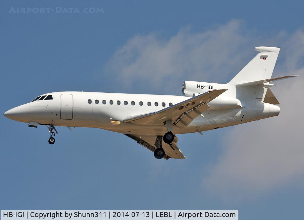 HB-IGI, Dassault Falcon 900EX C/N 83, Landing rwy 25R