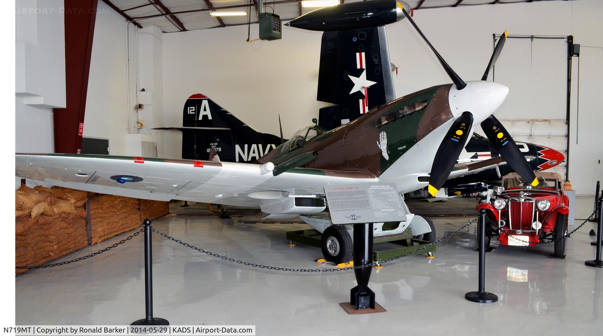 N719MT, 1944 Supermarine 359 Spitfire LF.VIIIc C/N 6S/479770, Cavanaugh Flight Museum, Addison, TX