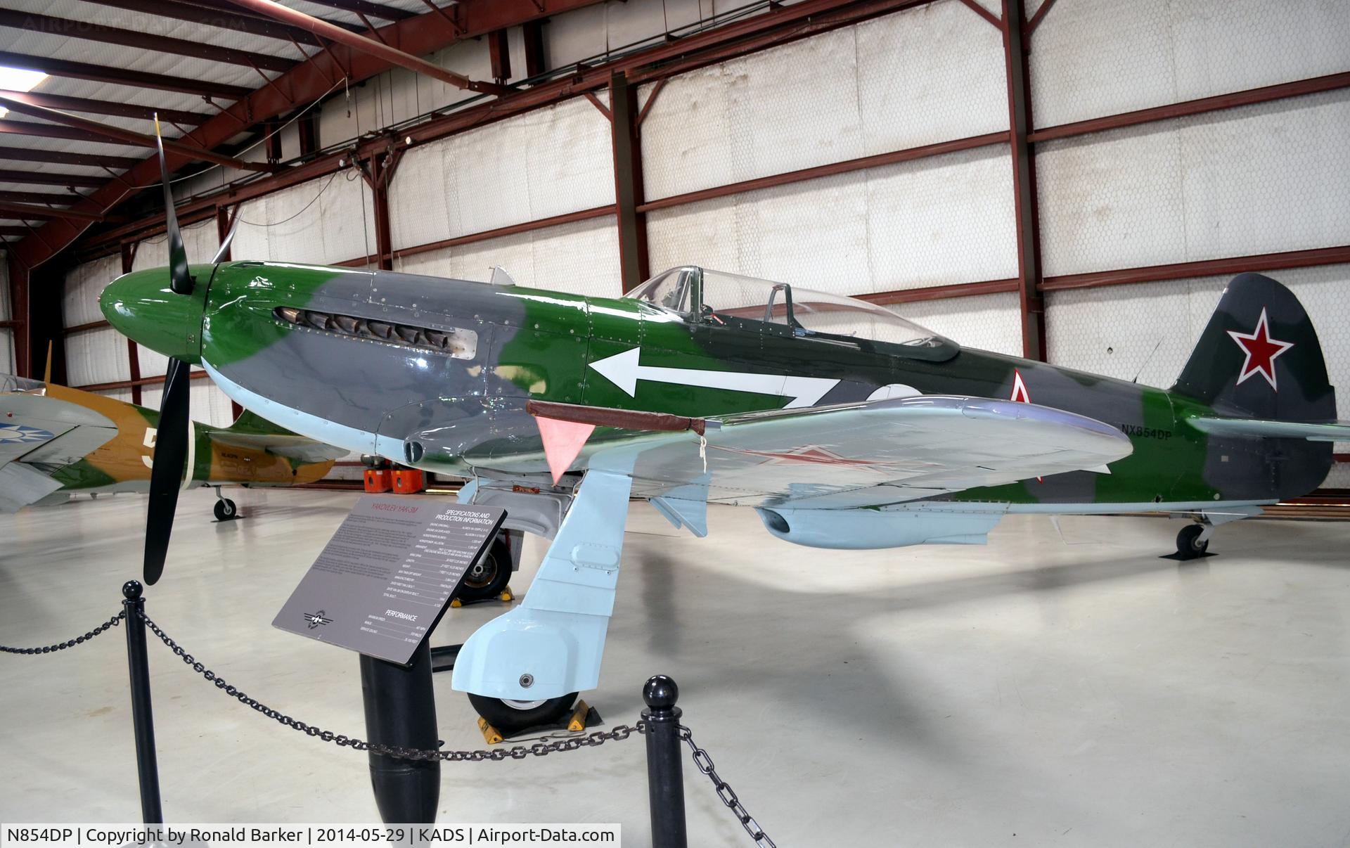 N854DP, 1994 Yakovlev Yak-3M C/N 0470101, Cavanaugh Flight Museum, Addison, TX