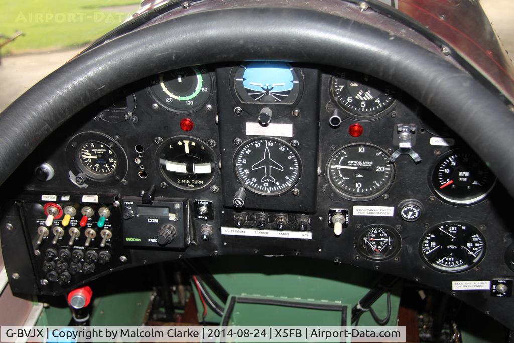 G-BVJX, 1995 Marquart MA-5 Charger C/N PFA 068-11239, Rear cockpit, Marquart MA-5 Charger at Fishburn Airfield UK, August 2014.