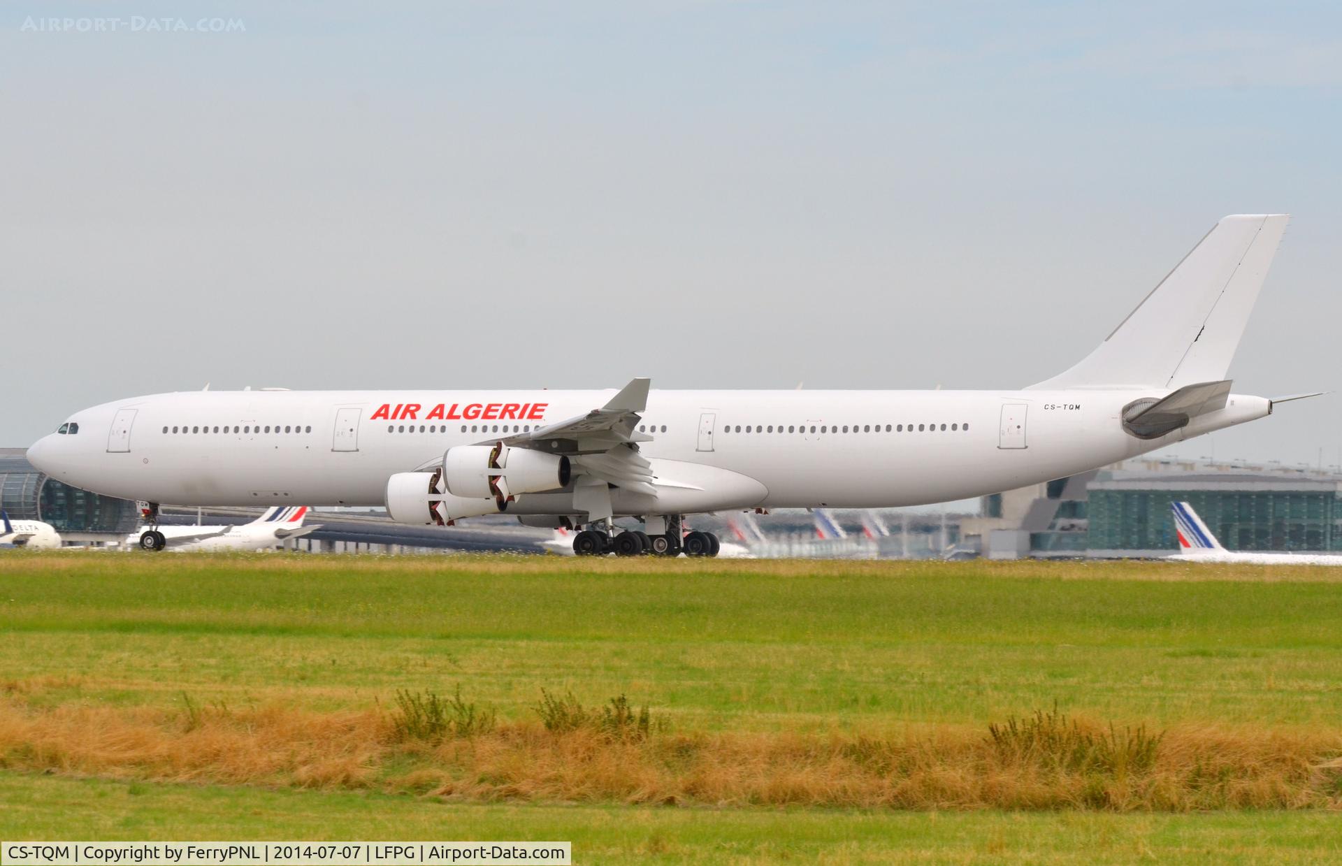 CS-TQM, 1995 Airbus A340-313 C/N 117, Air Algerie A343 landing in CDG