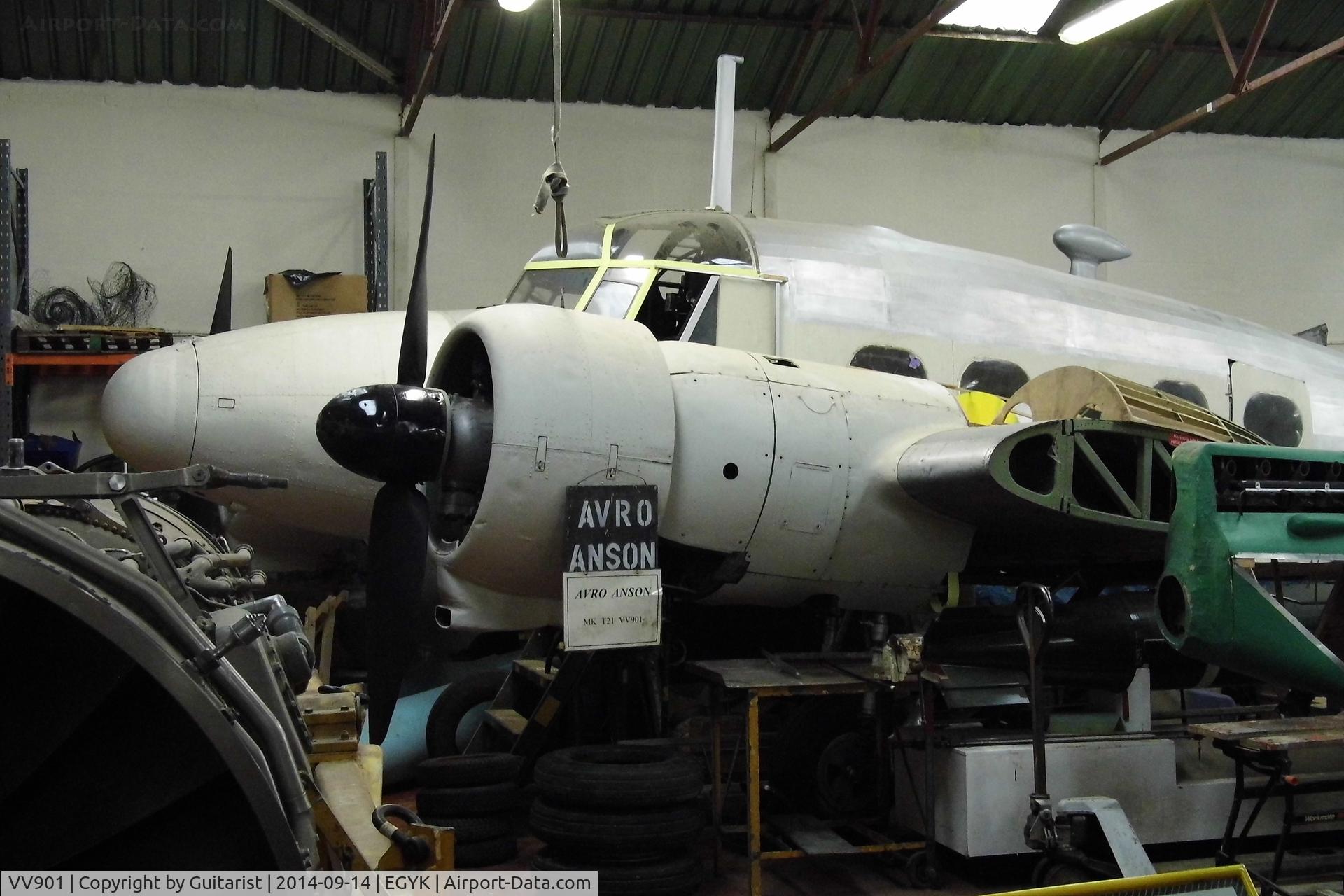 VV901, 1949 Avro 652A Anson T.21 C/N Not found VV901, In the workshop at the York Air Museum