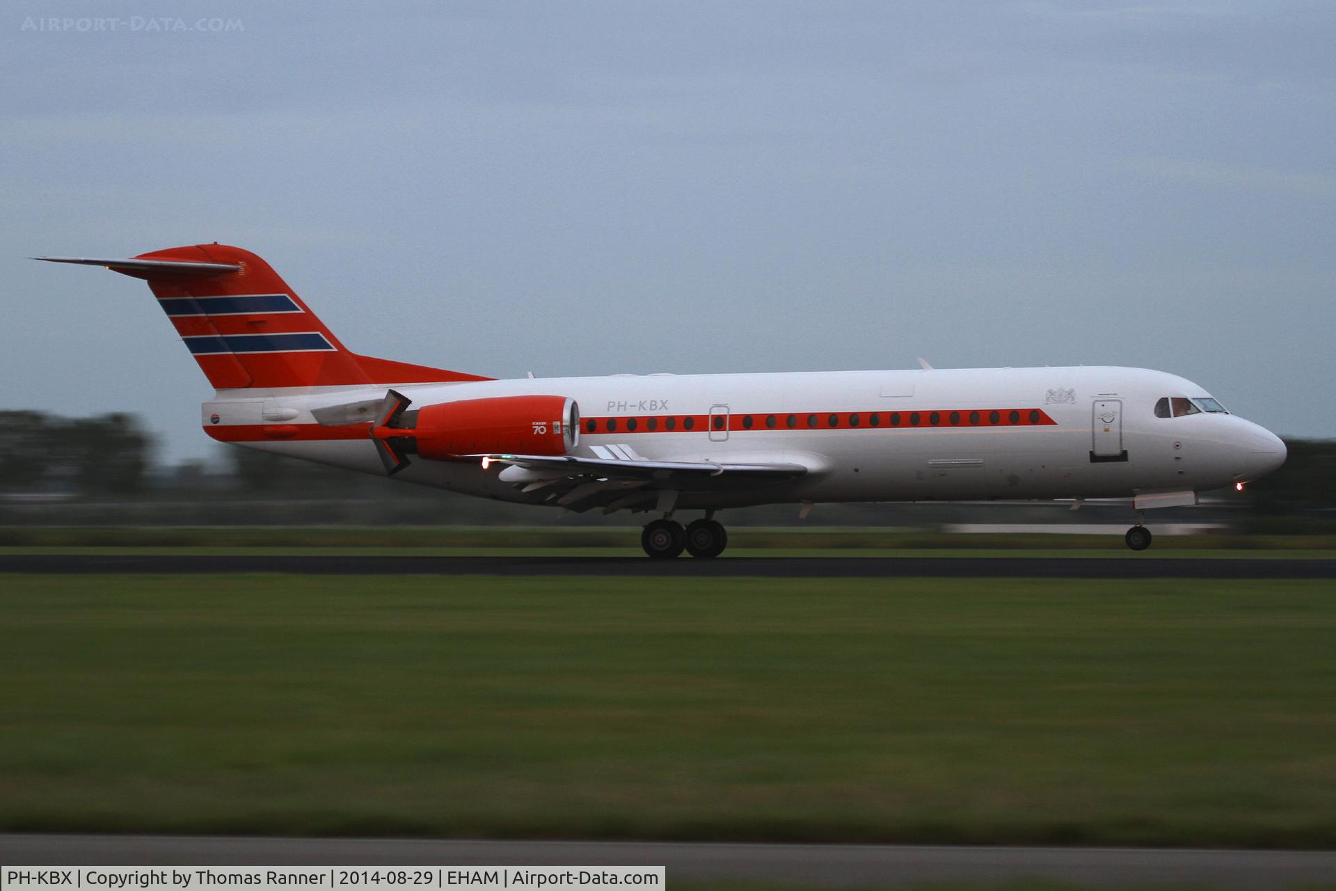 PH-KBX, 1996 Fokker 70 (F-28-0070) C/N 11547, The Netherlands Kokker 70