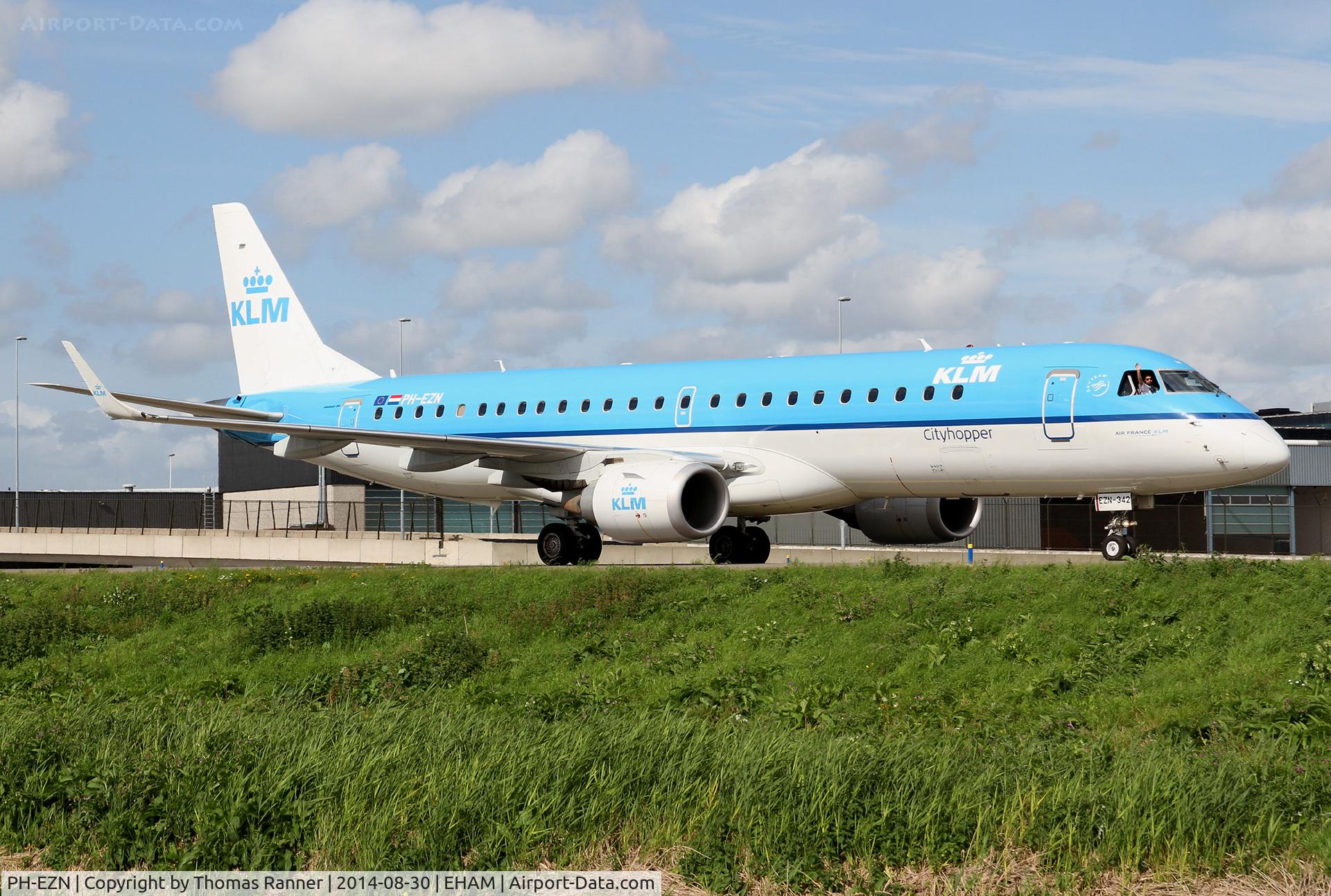 PH-EZN, 2010 Embraer 190LR (ERJ-190-100LR) C/N 19000342, KLM Emb190