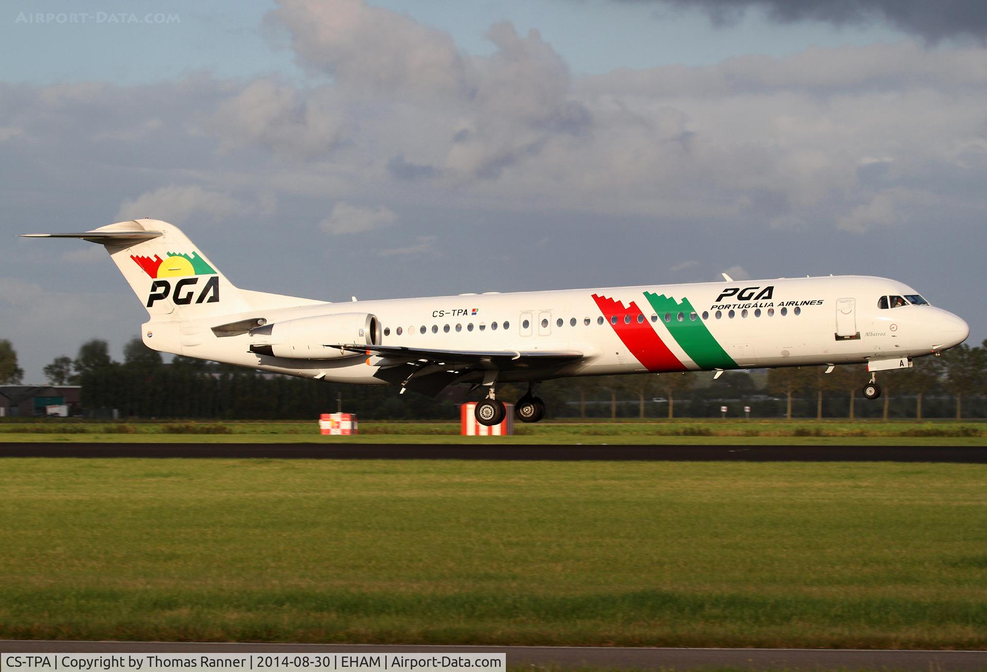 CS-TPA, 1989 Fokker 100 (F-28-0100) C/N 11257, PGA Fokker 100