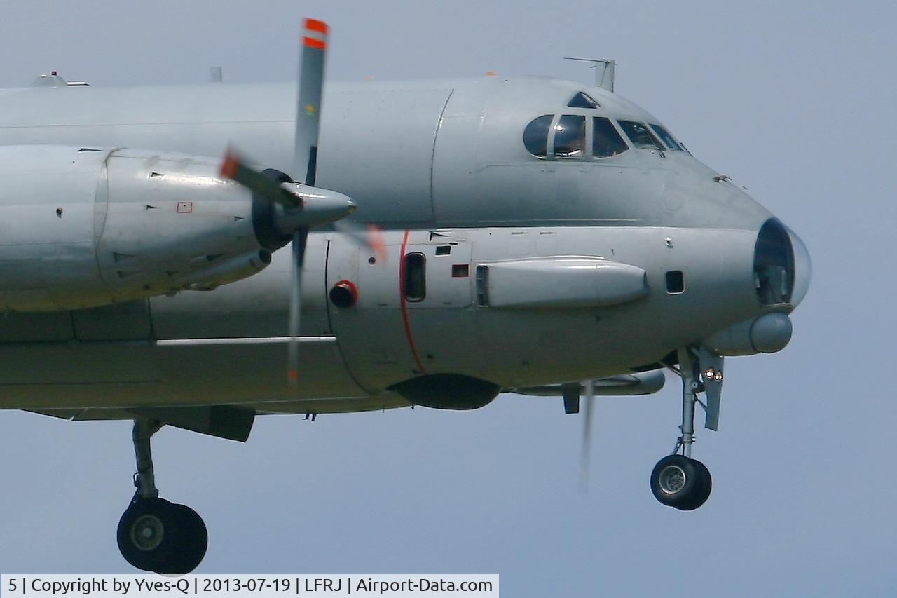 5, Dassault ATL-2 Atlantique 2 C/N 5, French Naval Aviation Dassault-Breguet Atlantique II (ATL2), Short Approach Rwy 08, Landivisiau Naval Air Base (LFRJ)