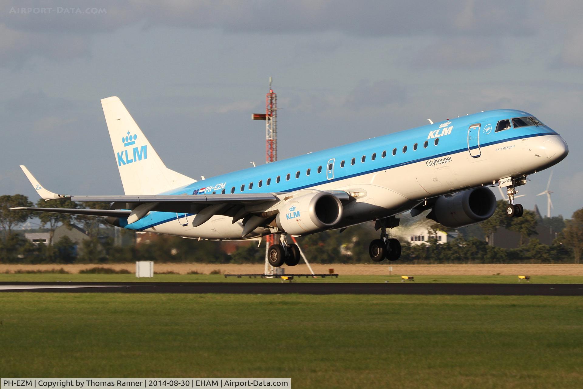 PH-EZM, 2010 Embraer 190LR (ERJ-190-100LR) C/N 19000338, KLM Emb190