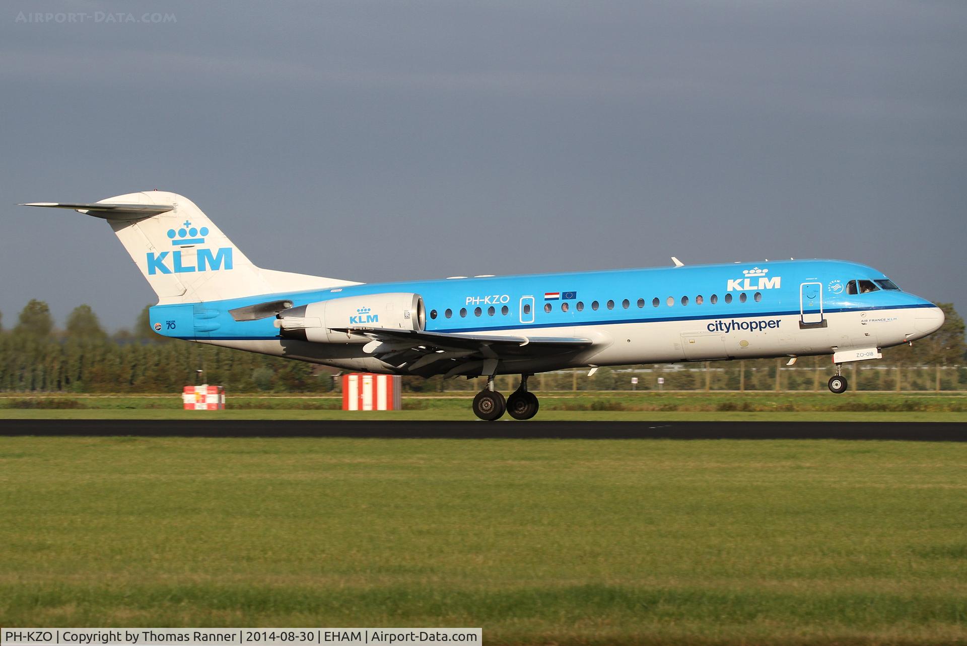 PH-KZO, 1995 Fokker 70 (F-28-0070) C/N 11538, KLM Fokker 70