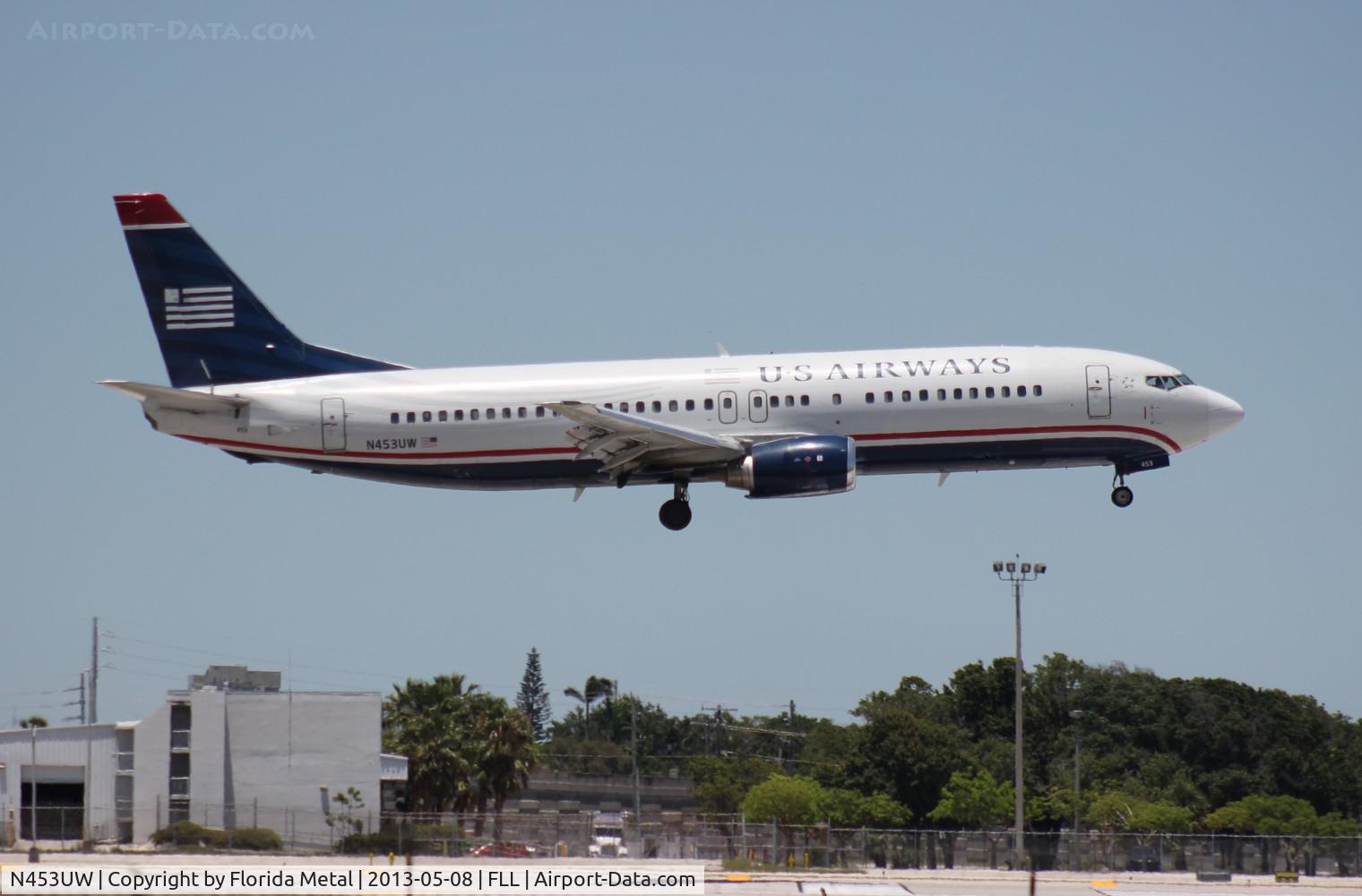 N453UW, 1991 Boeing 737-4B7 C/N 24980, US Airways 737-400