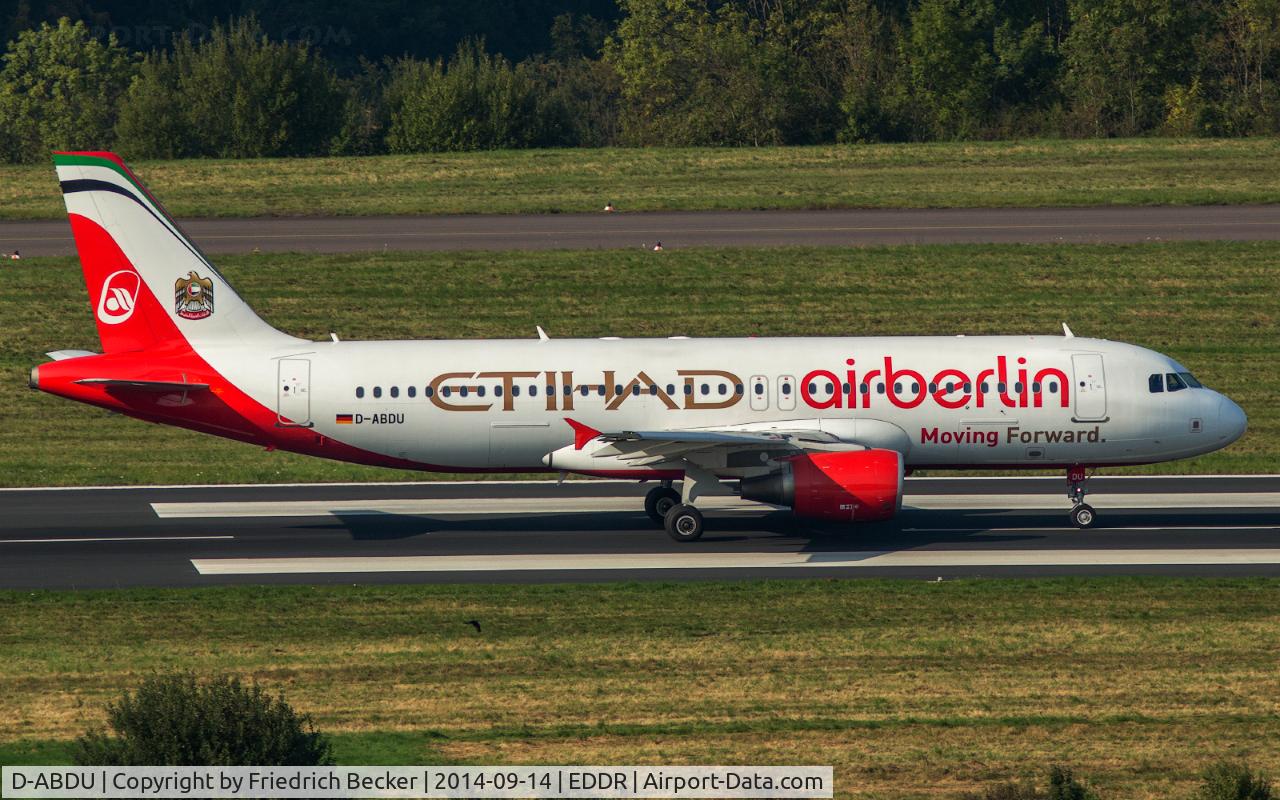 D-ABDU, 2008 Airbus A320-214 C/N 3516, departure to Tegel via RW09