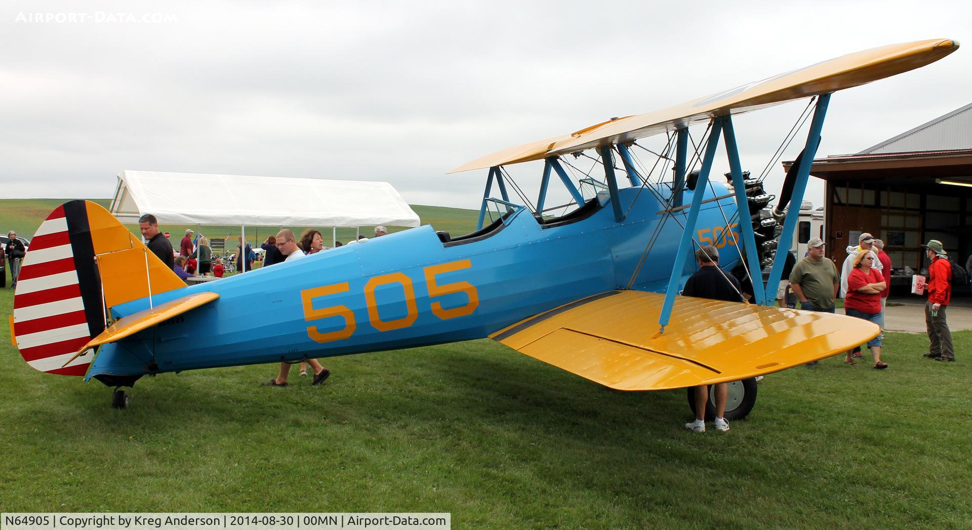 N64905, 1942 Boeing A75N1(PT17) C/N 75-4259, 2014 Gerry Beck Memorial Fly-in