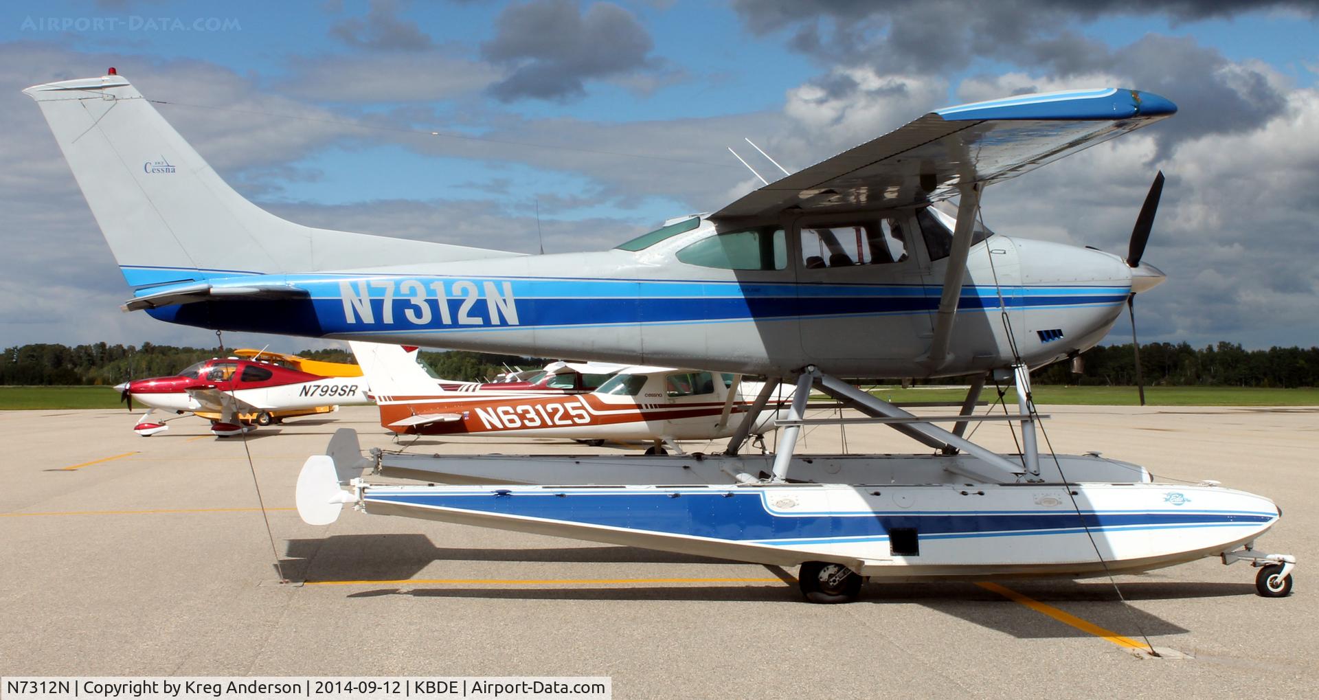 N7312N, 1974 Cessna 182P Skylane C/N 18263097, Cessna 182P Skylane on the ramp in Baudette, MN.