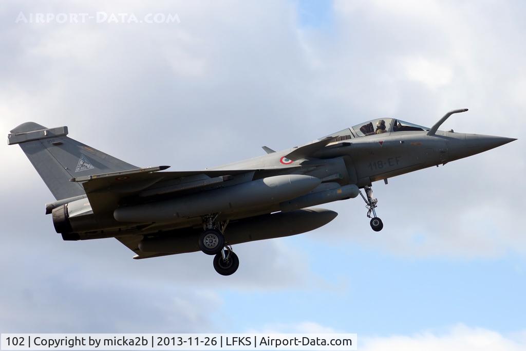 102, 2012 Dassault Rafale C C/N 102, Landing